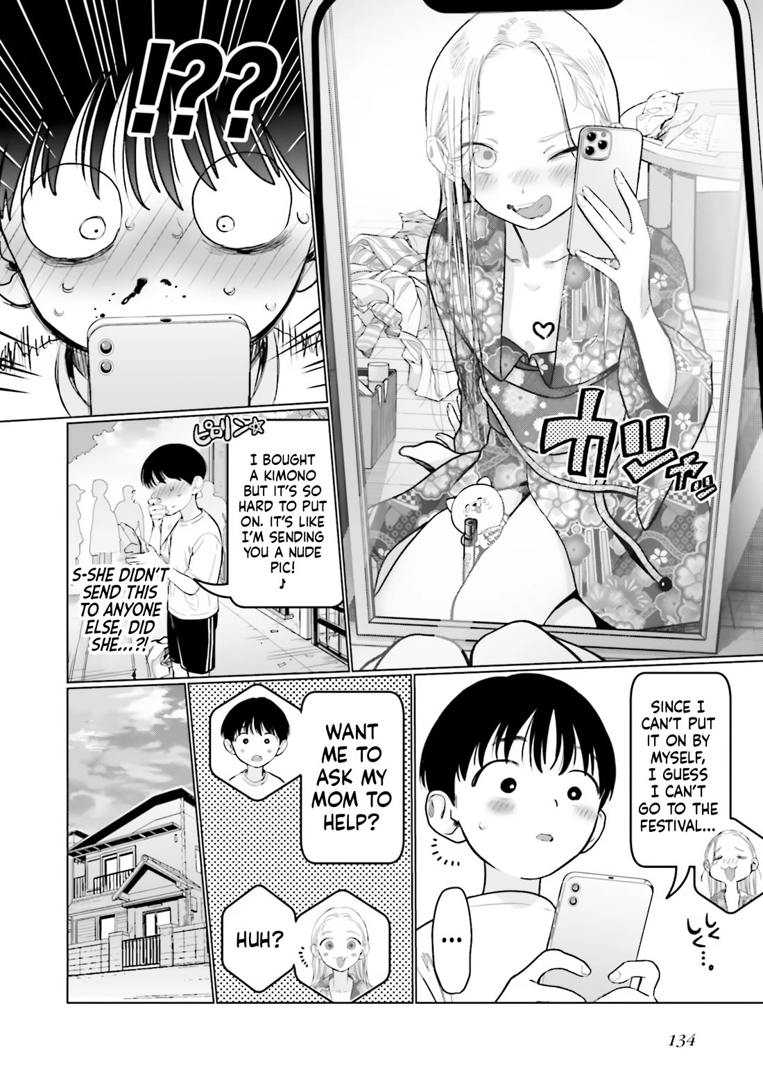 JC Sasha and Her Otaku Classmate Chapter 57 page 2 - Chapter 57: A Blonde-Haired, Blue-Eyed Girl Wearing a Kimono.