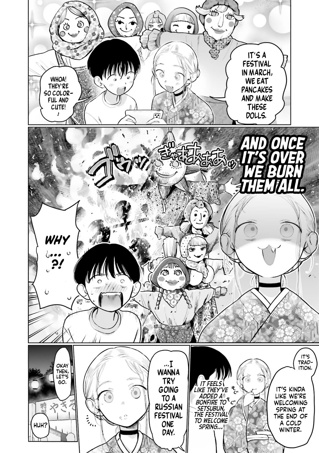 JC Sasha and Her Otaku Classmate Chapter 58 page 4 - Chapter 58: Stall Food at the Festival is So Yummy.
