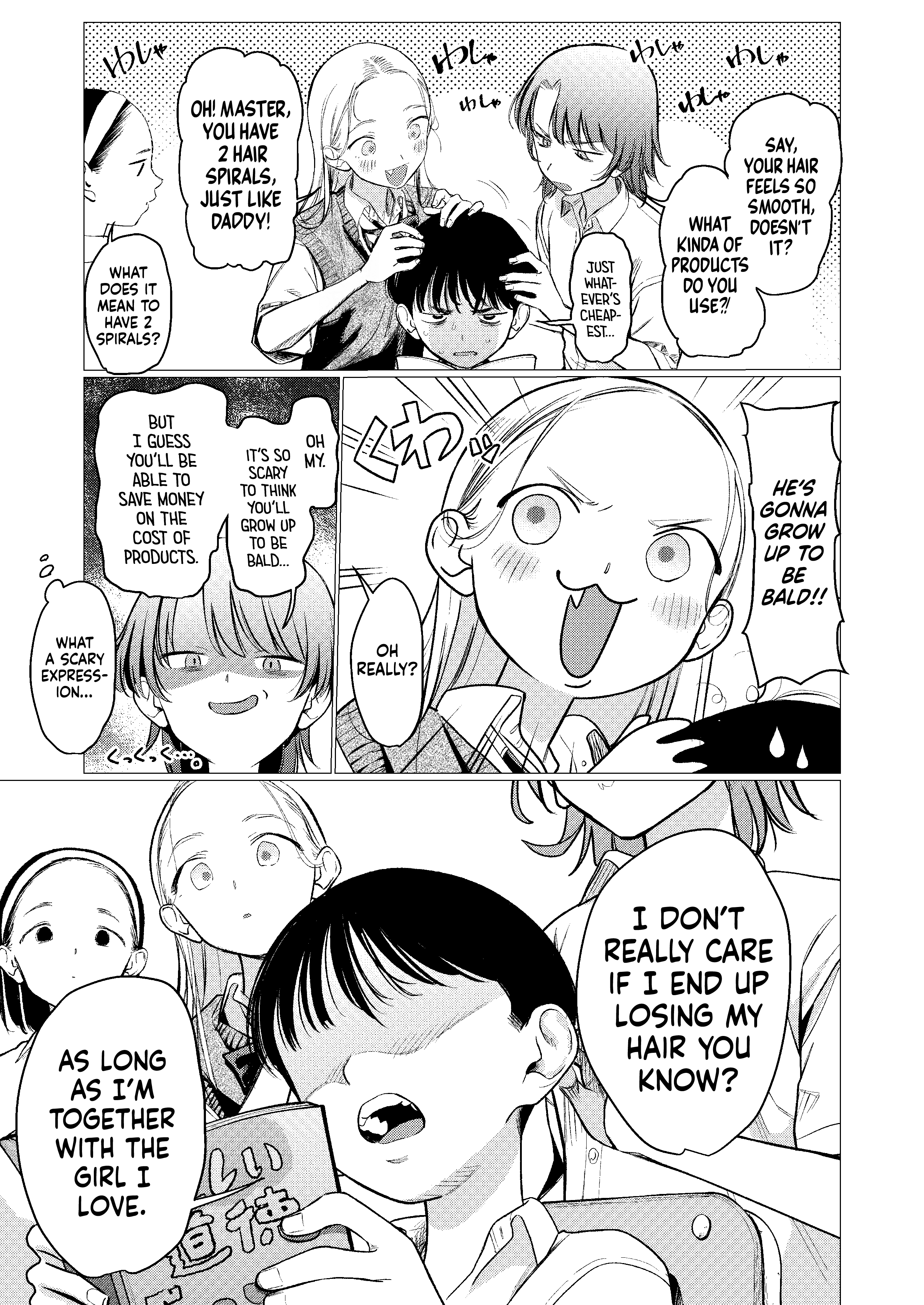 JC Sasha and Her Otaku Classmate Chapter 83 page 3 - Chapter 83: Being Bald Suits A Man.