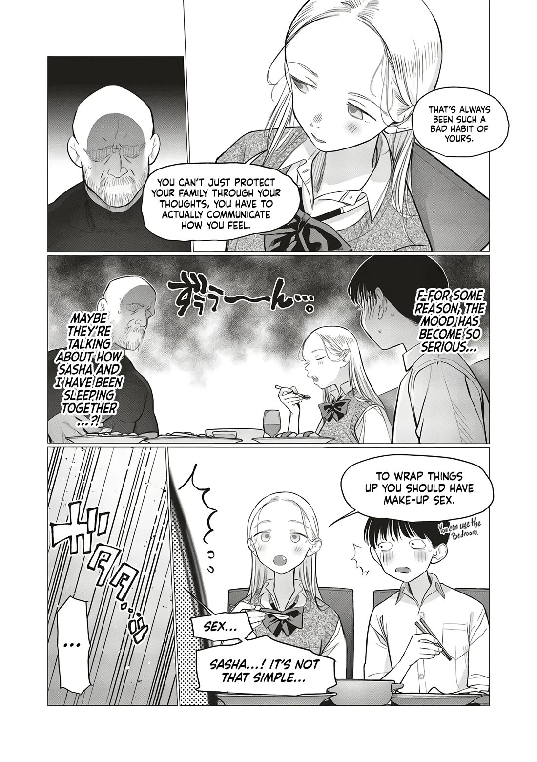 JC Sasha and Her Otaku Classmate Chapter 85 page 8 - Chapter 85: True Feelings At The Dining Table.