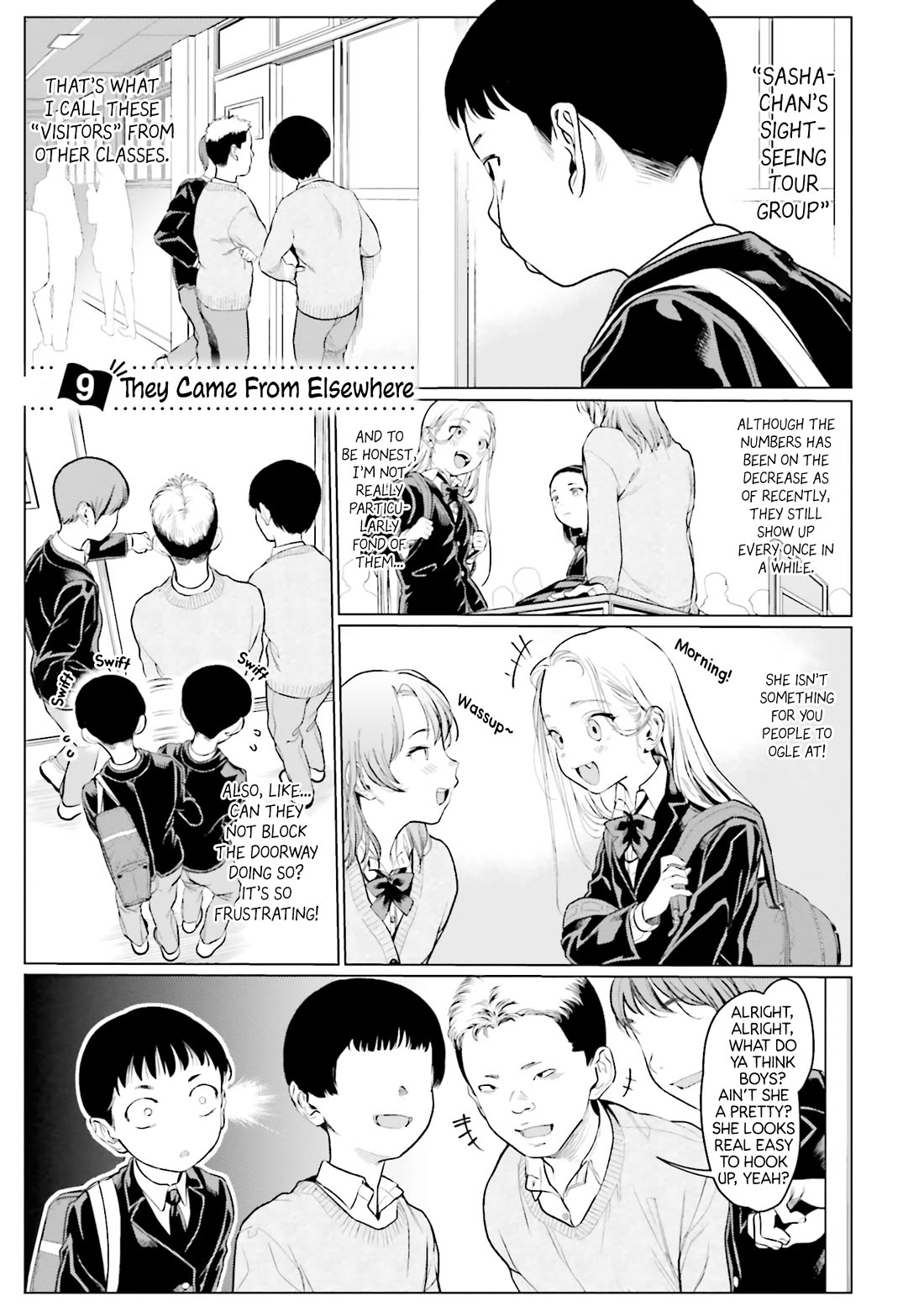 JC Sasha and Her Otaku Classmate Chapter 9 page 1 - Chapter 9: They Came From Elsewhere