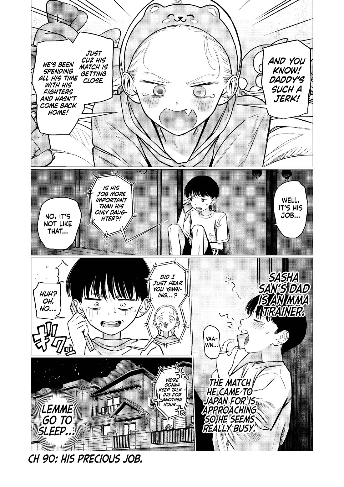 JC Sasha and Her Otaku Classmate Chapter 90 page 1 - Chapter 90: His Precious Job.