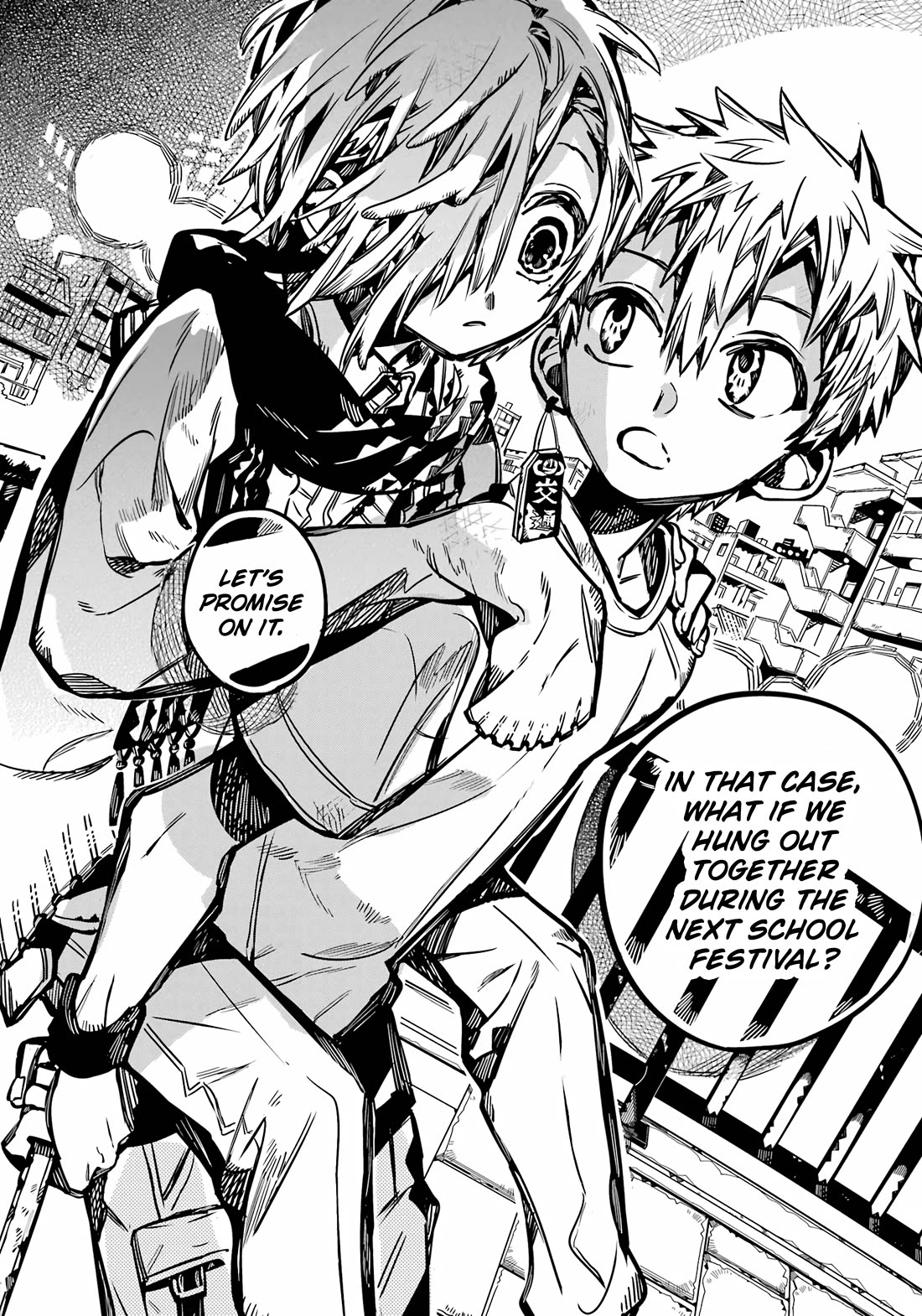 Jibaku Shounen Hanako-kun Chapter 100 page 35 - Chapter 100: Night Out (Part 3)