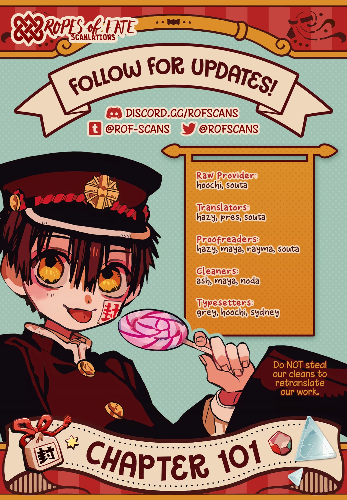 Jibaku Shounen Hanako-kun Chapter 101 page 1 - Chapter 101: Omen (Part 1)