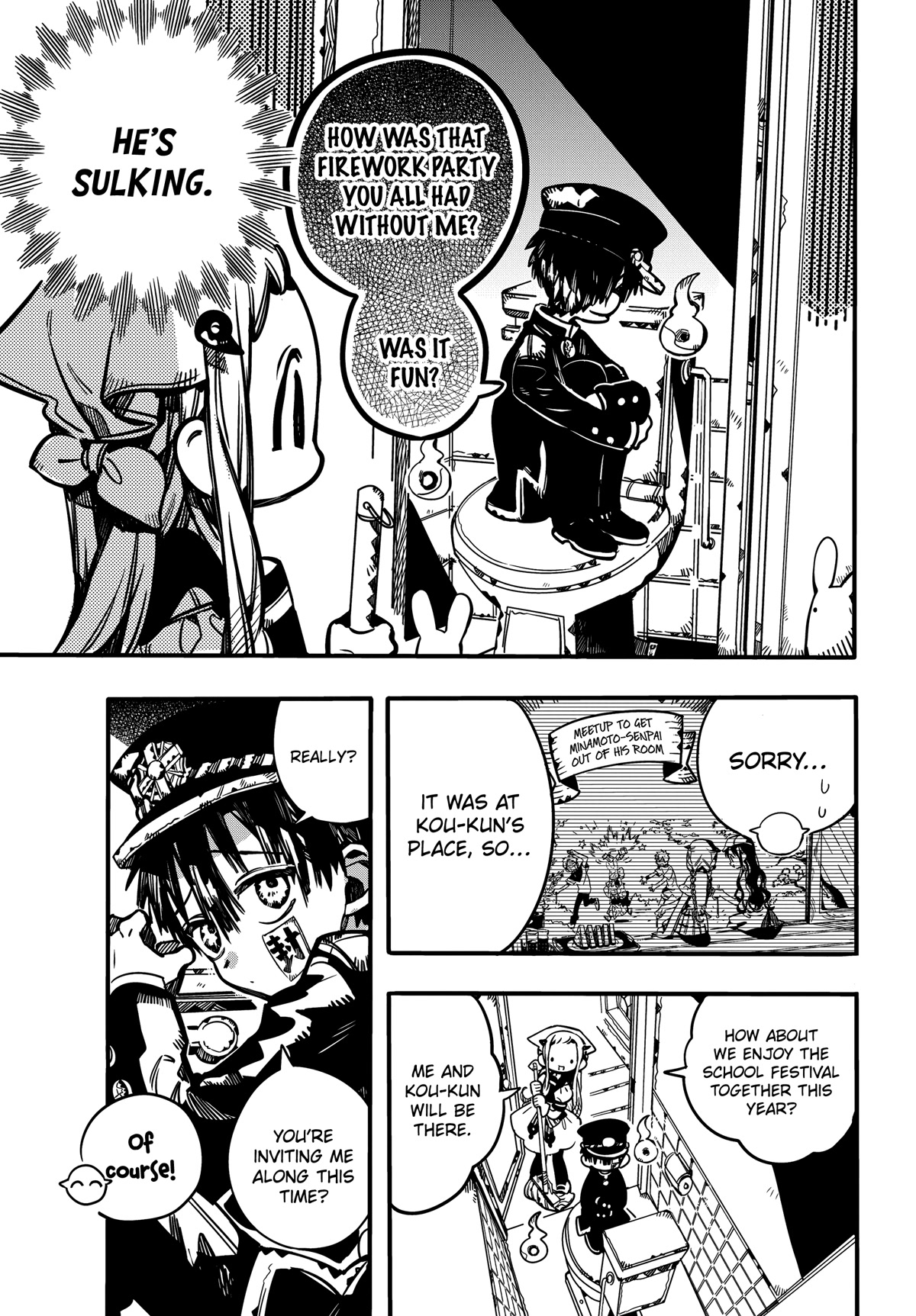 Jibaku Shounen Hanako-kun Chapter 101 page 18 - Chapter 101: Omen (Part 1)