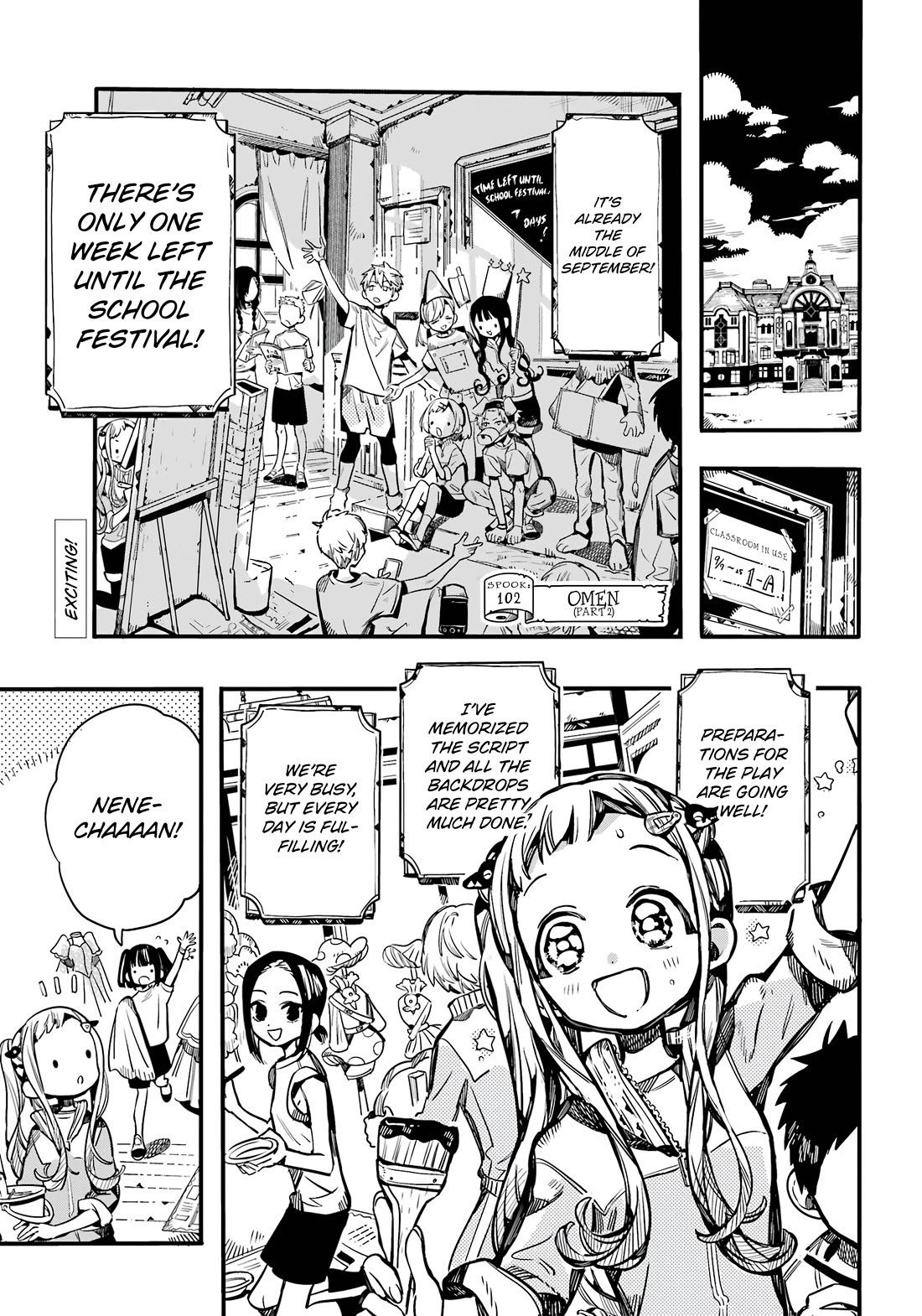 Jibaku Shounen Hanako-kun Chapter 102 page 2 - Chapter 102: Omen (Part 2)
