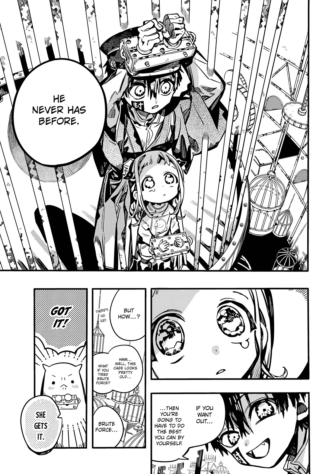 Jibaku Shounen Hanako-kun Chapter 108 page 14 - Chapter 108: The Trial of the Clock Keepers