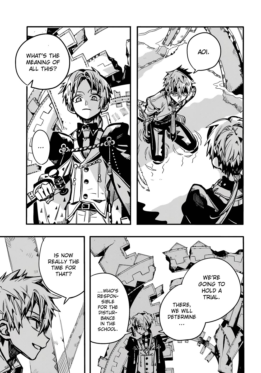Jibaku Shounen Hanako-kun Chapter 108 page 35 - Chapter 108: The Trial of the Clock Keepers