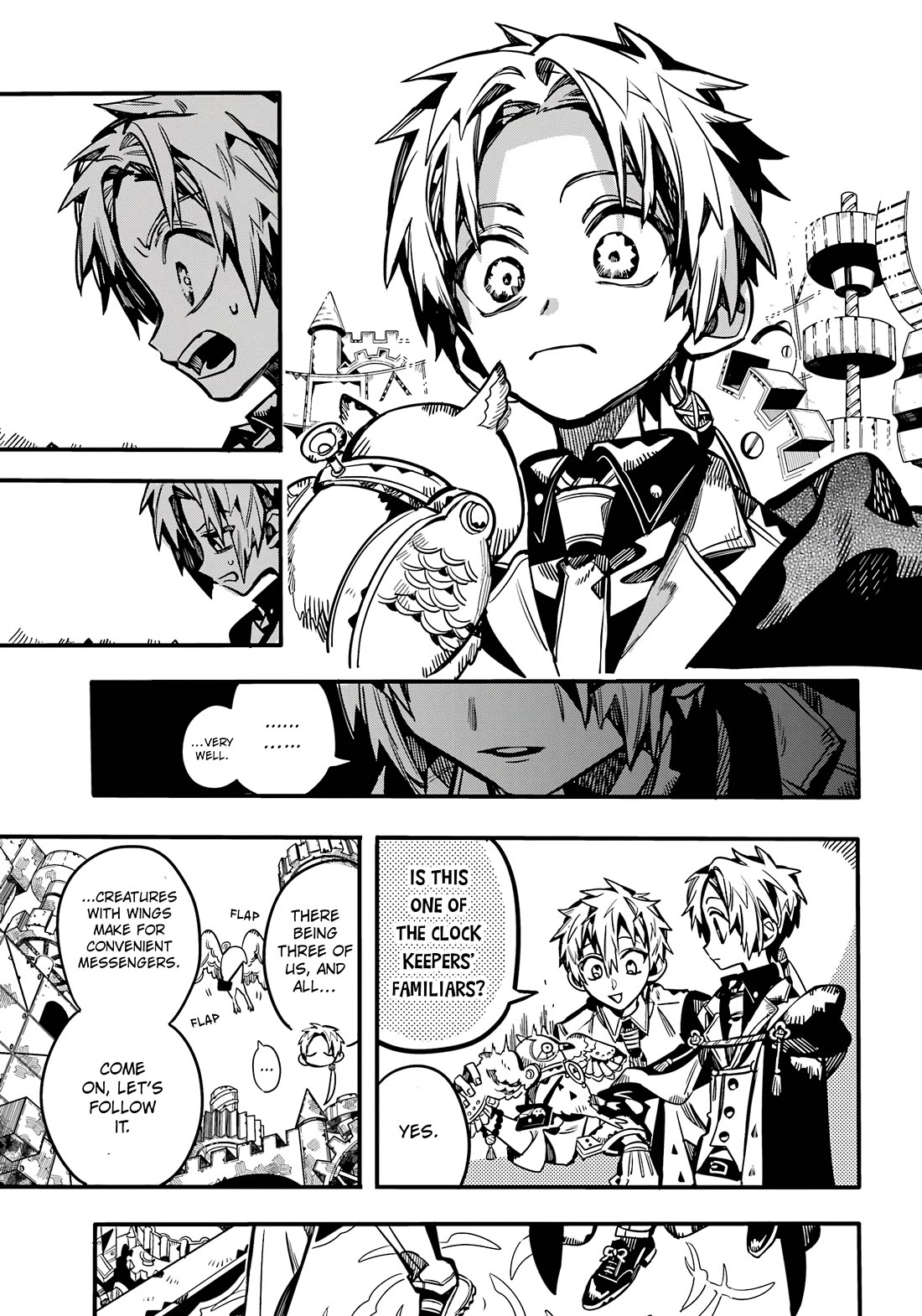 Jibaku Shounen Hanako-kun Chapter 108 page 6 - Chapter 108: The Trial of the Clock Keepers