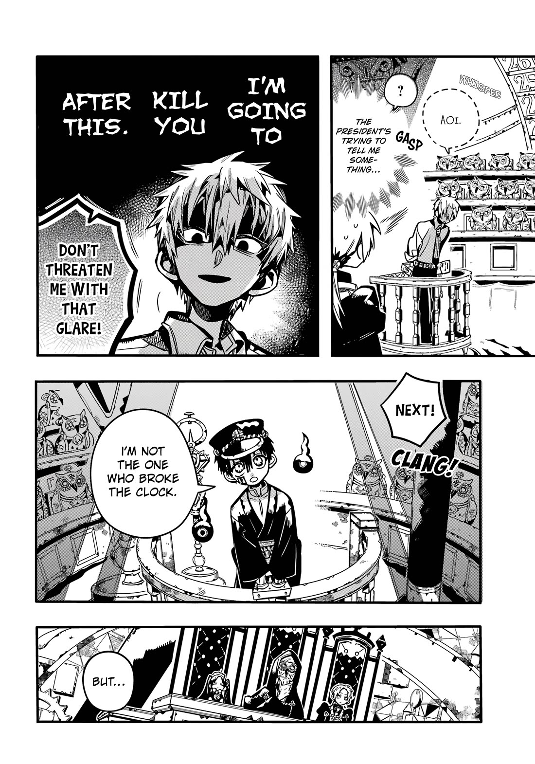 Jibaku Shounen Hanako-kun Chapter 109 page 21 - Chapter 109: The Trial of the Clock Keepers (Part 2)