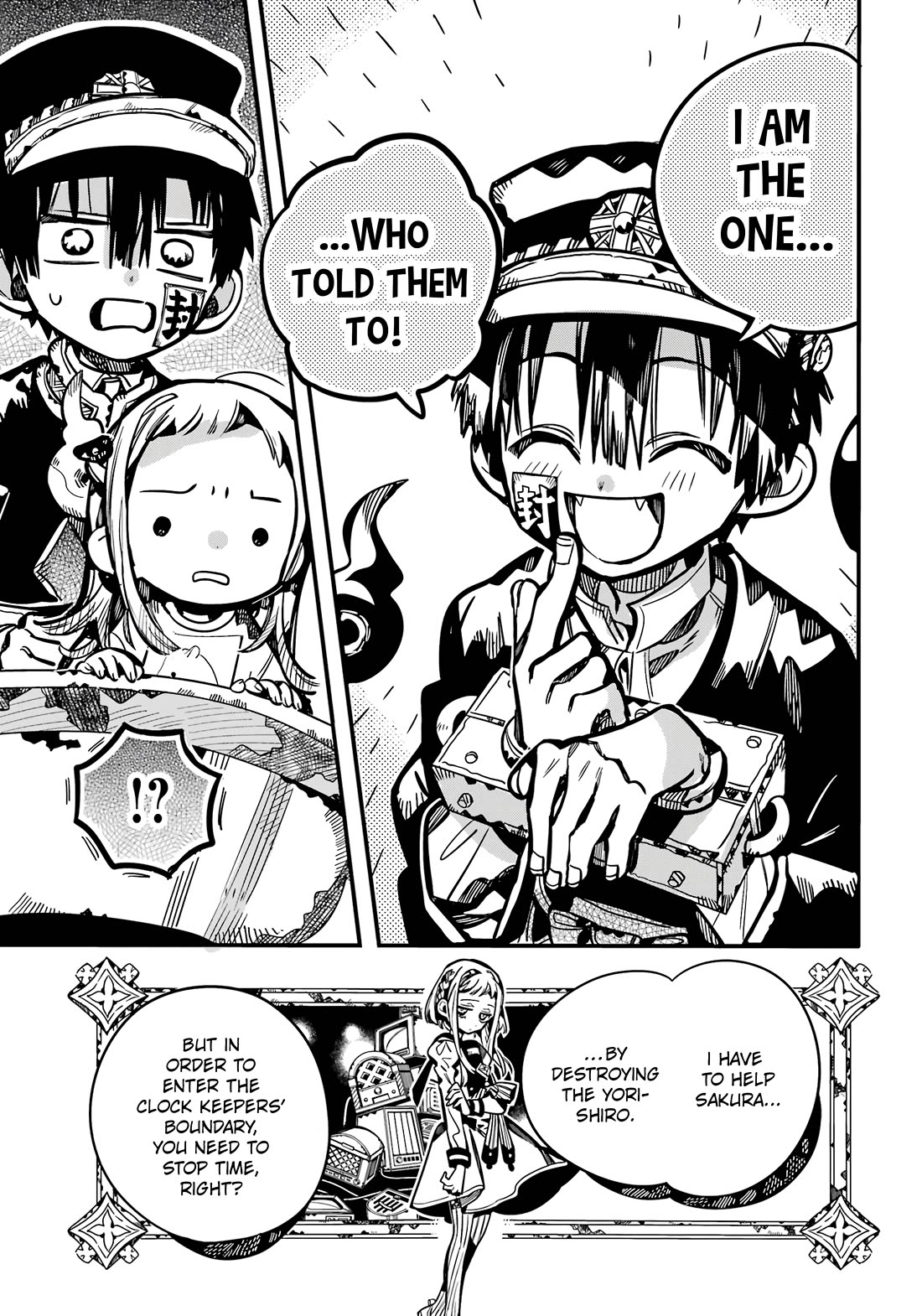 Jibaku Shounen Hanako-kun Chapter 109 page 22 - Chapter 109: The Trial of the Clock Keepers (Part 2)