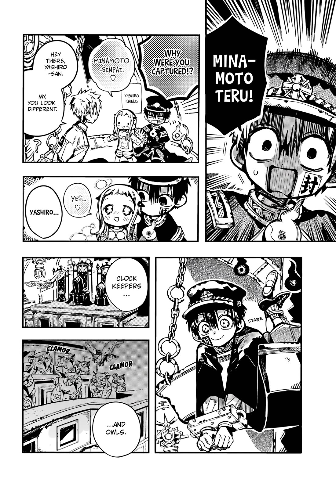 Jibaku Shounen Hanako-kun Chapter 109 page 3 - Chapter 109: The Trial of the Clock Keepers (Part 2)