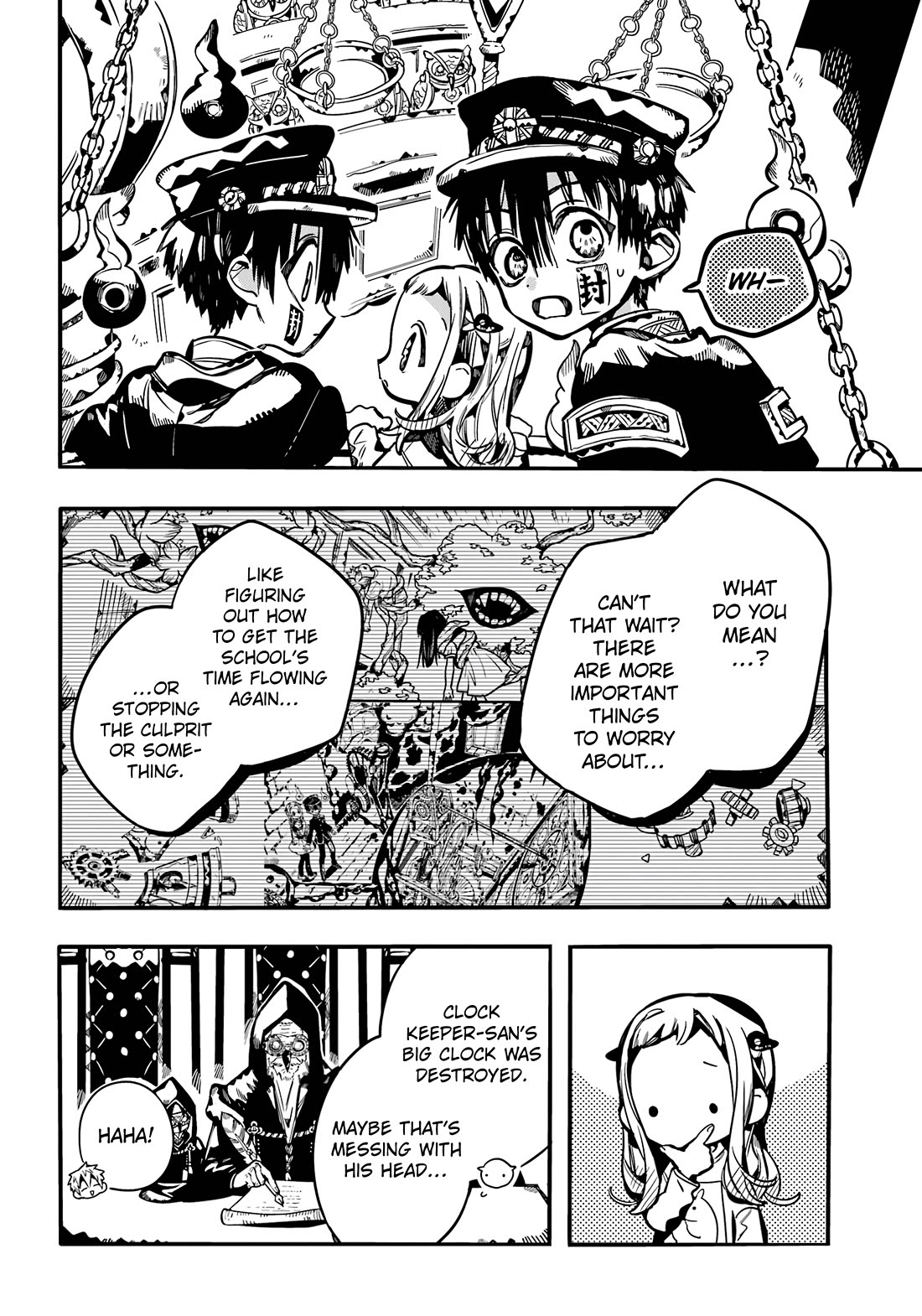 Jibaku Shounen Hanako-kun Chapter 109 page 5 - Chapter 109: The Trial of the Clock Keepers (Part 2)