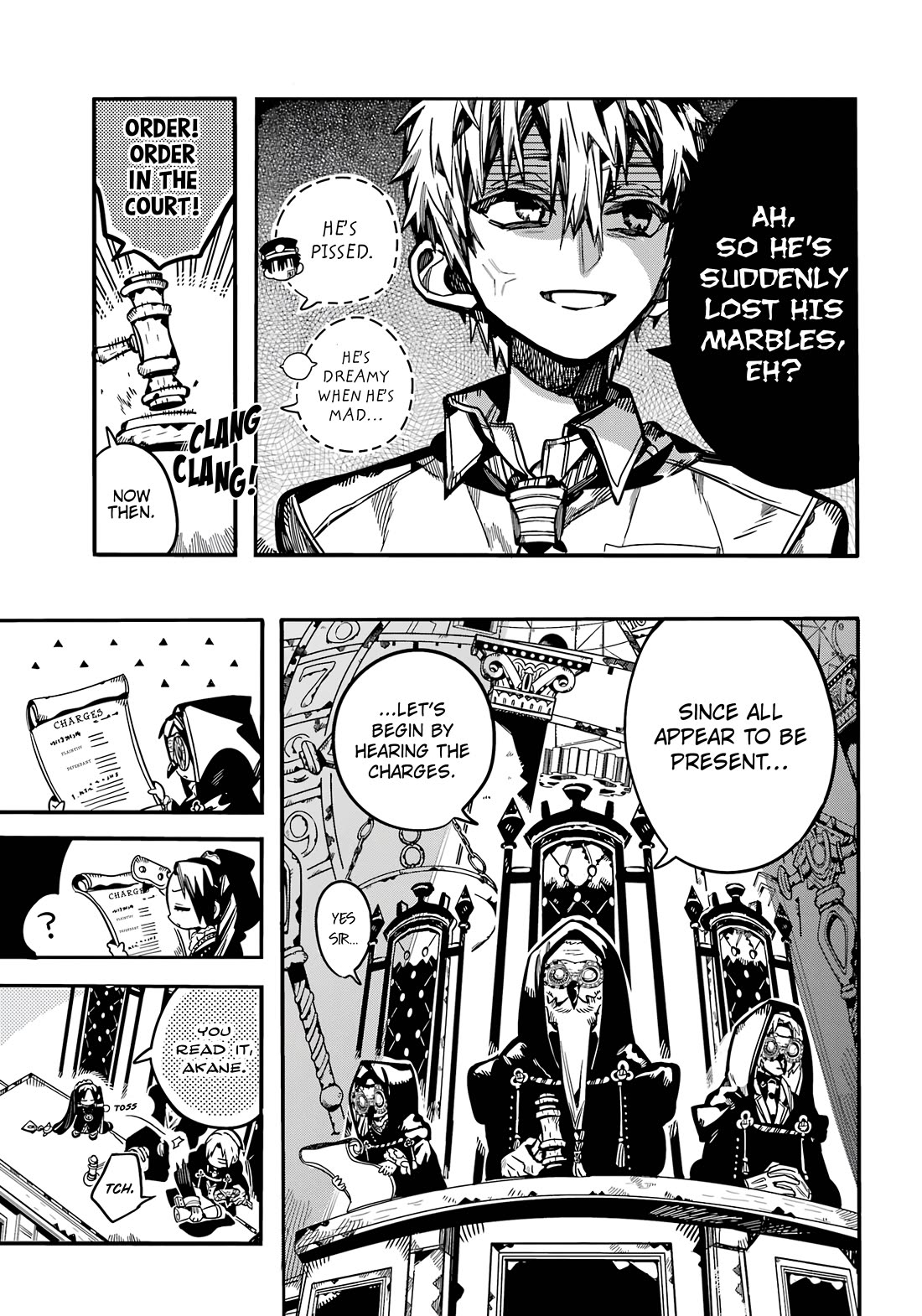 Jibaku Shounen Hanako-kun Chapter 109 page 6 - Chapter 109: The Trial of the Clock Keepers (Part 2)