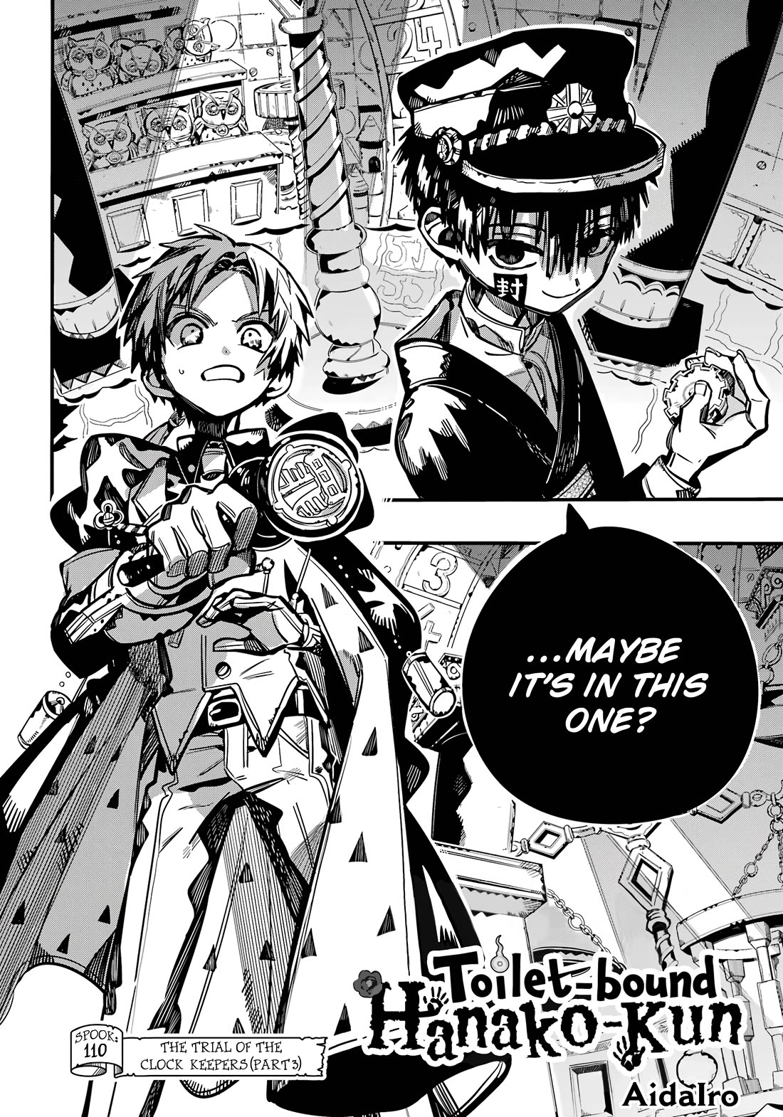 Jibaku Shounen Hanako-kun Chapter 110 page 3 - Chapter 110: The Trial of the Clock Keepers (Part 3)