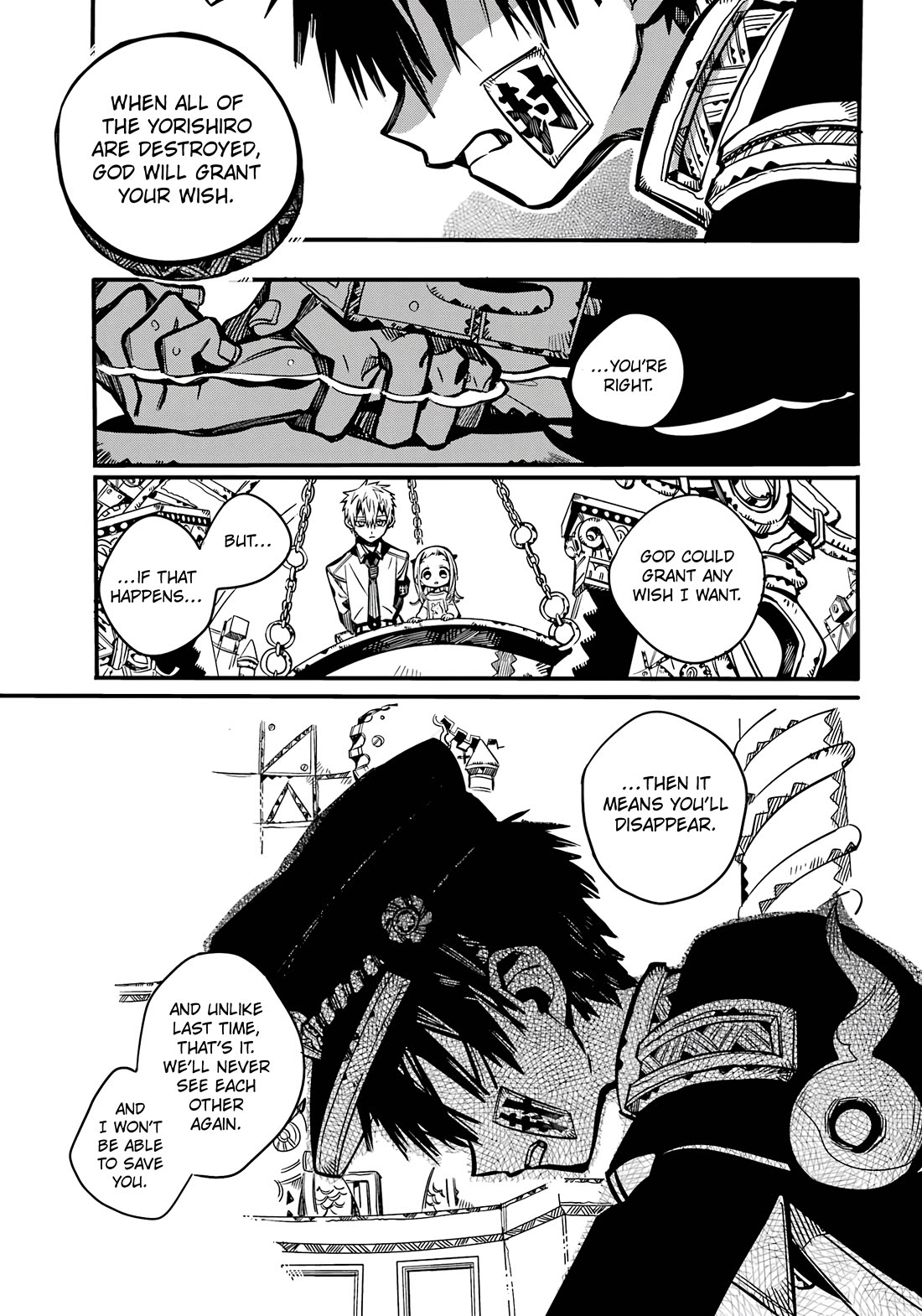 Jibaku Shounen Hanako-kun Chapter 110 page 34 - Chapter 110: The Trial of the Clock Keepers (Part 3)