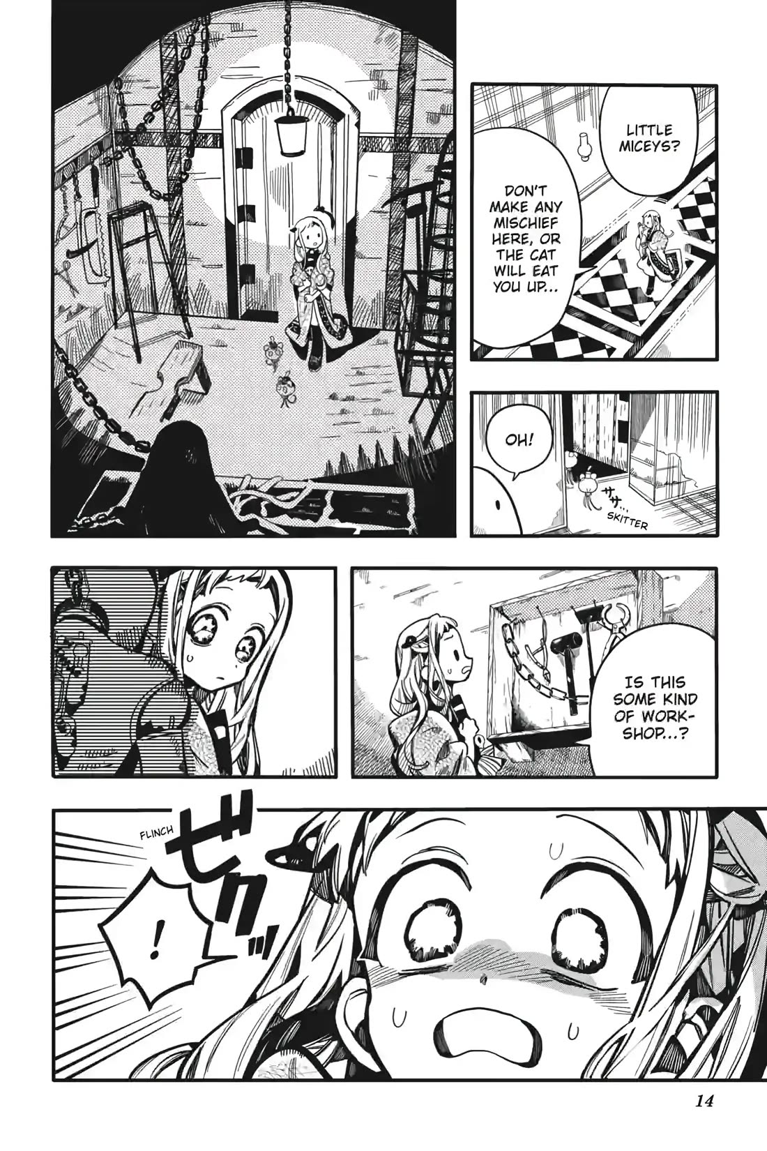 Jibaku Shounen Hanako-kun Chapter 124 page 14 - Chapter 124: A Snowy Town