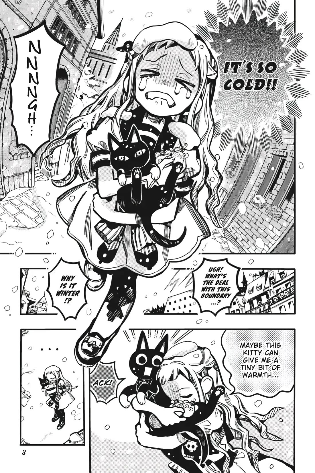 Jibaku Shounen Hanako-kun Chapter 124 page 3 - Chapter 124: A Snowy Town