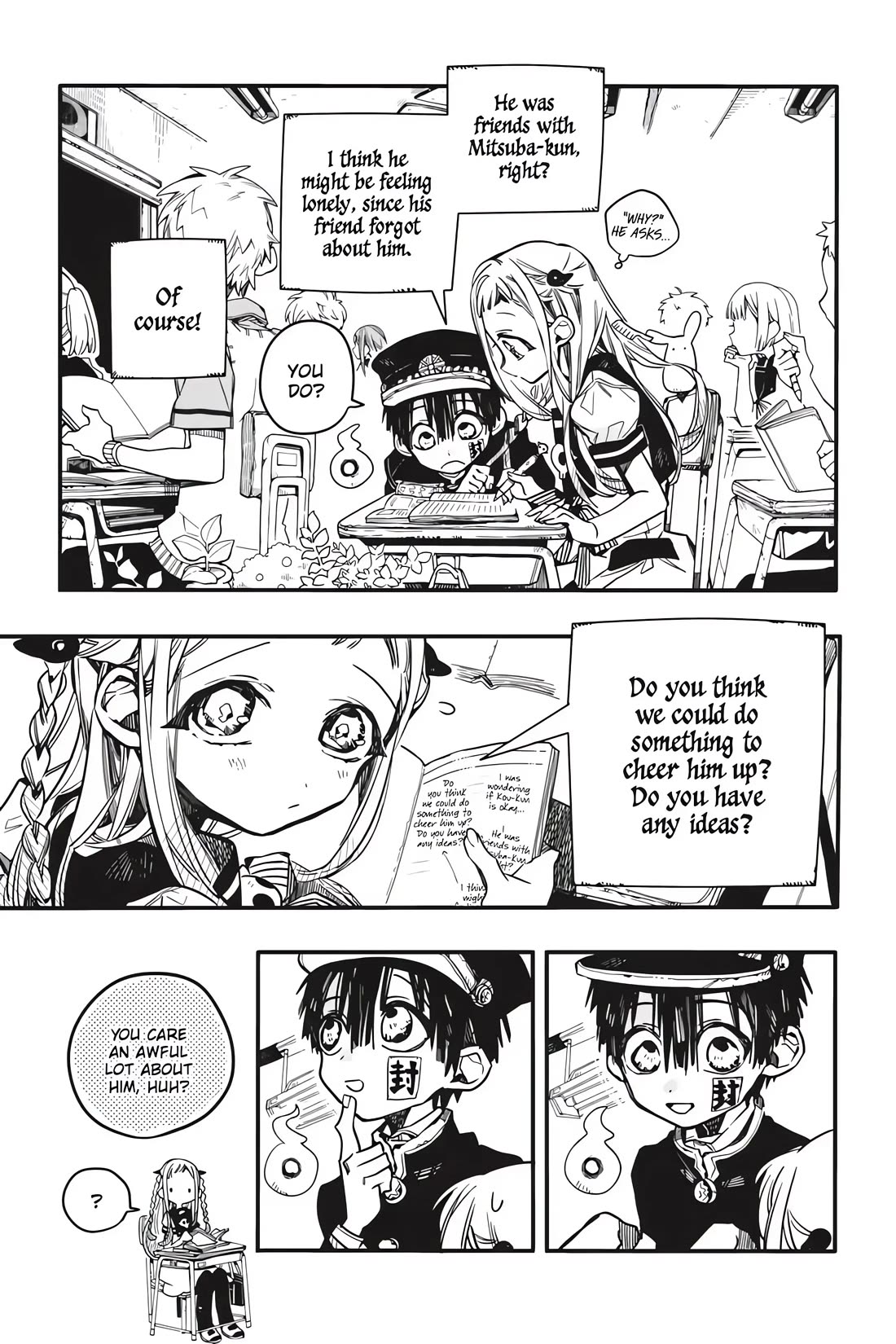 Jibaku Shounen Hanako-kun Chapter 36 page 13 - Chapter 36: Delivery
