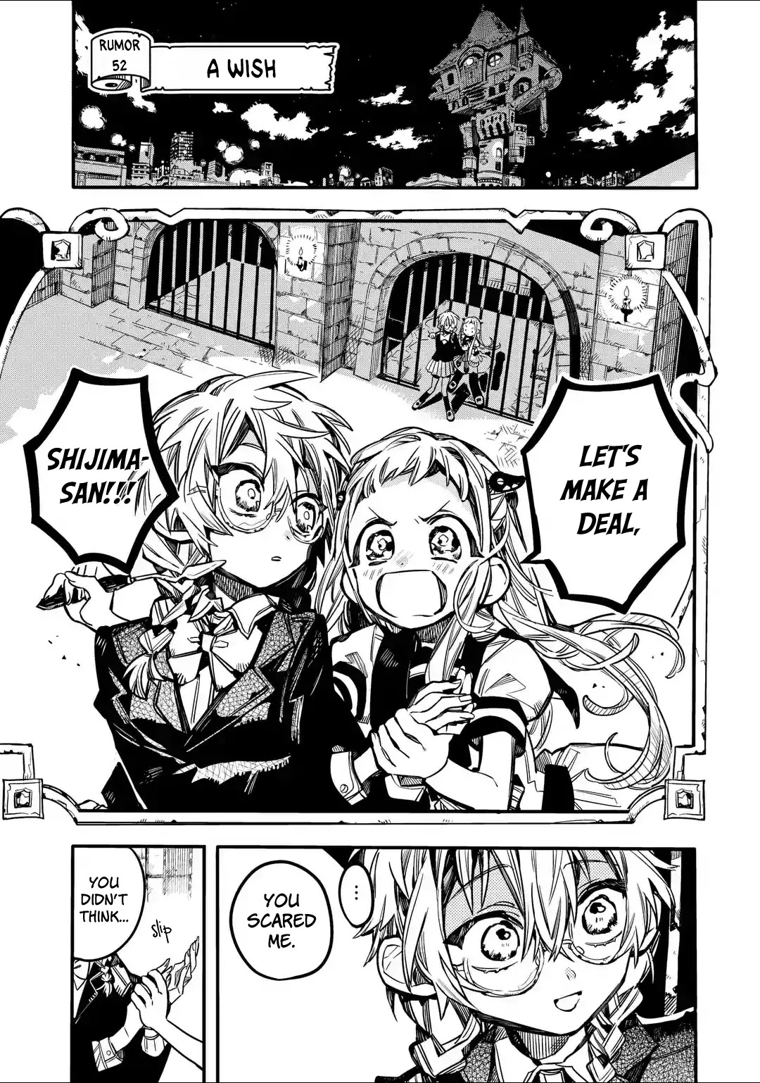 Jibaku Shounen Hanako-kun Chapter 52 page 1 - Chapter 52: A Wish