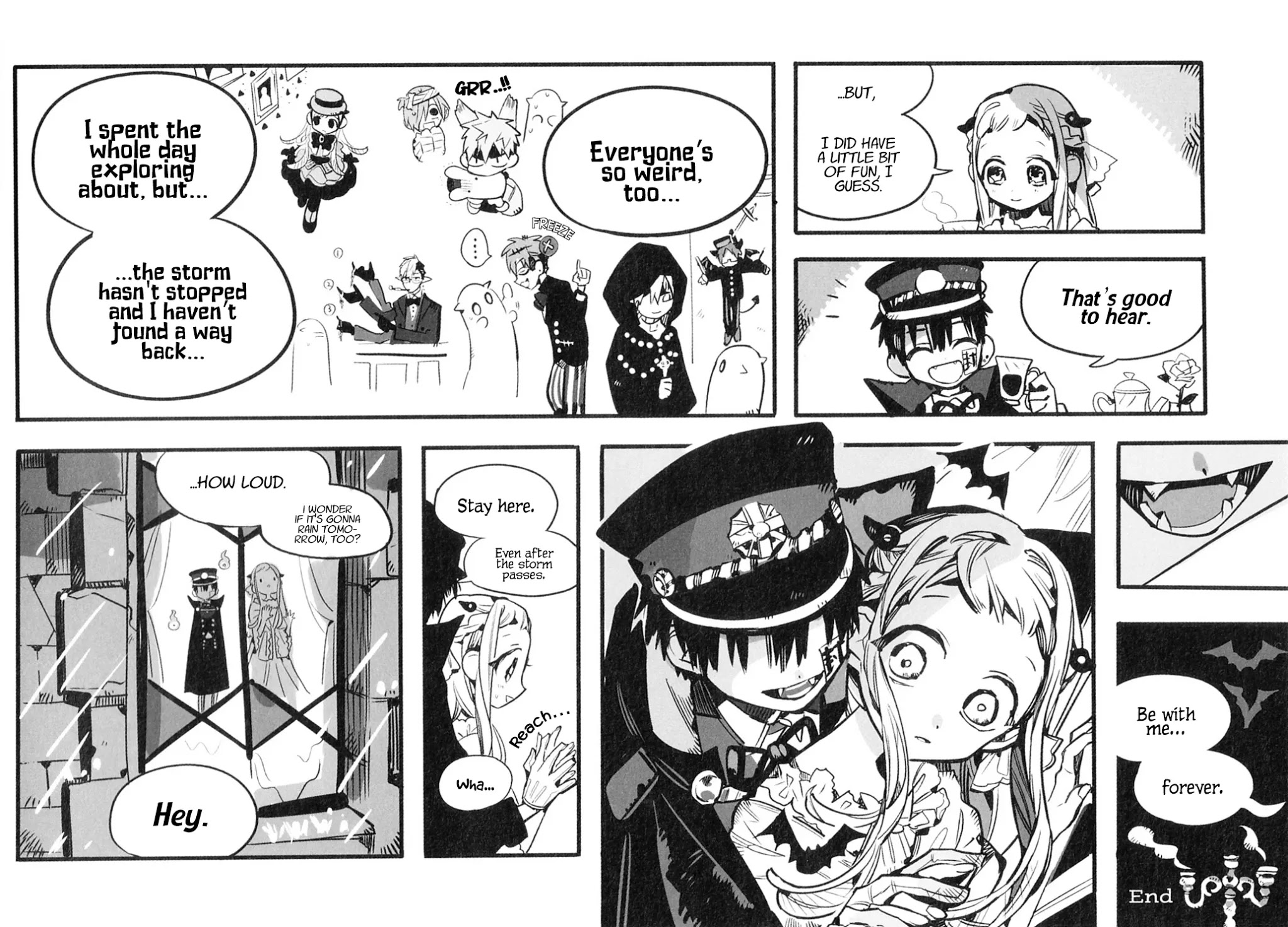 Jibaku Shounen Hanako-kun Chapter 55.5 page 28 - Chapter 55.5: Ghost Hotel's Cafe Picture Book