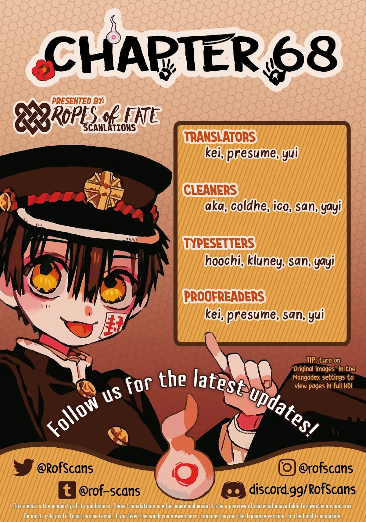 Jibaku Shounen Hanako-kun Chapter 68 page 1 - Chapter 68: Sumire (Part 3)