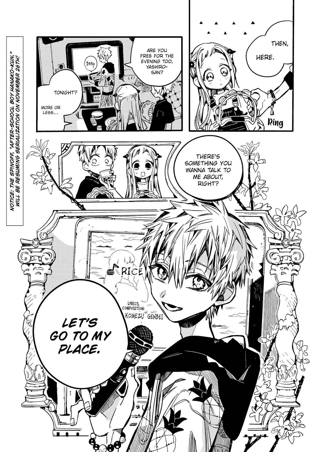 Jibaku Shounen Hanako-kun Chapter 72 page 35 - Chapter 72: Day Off