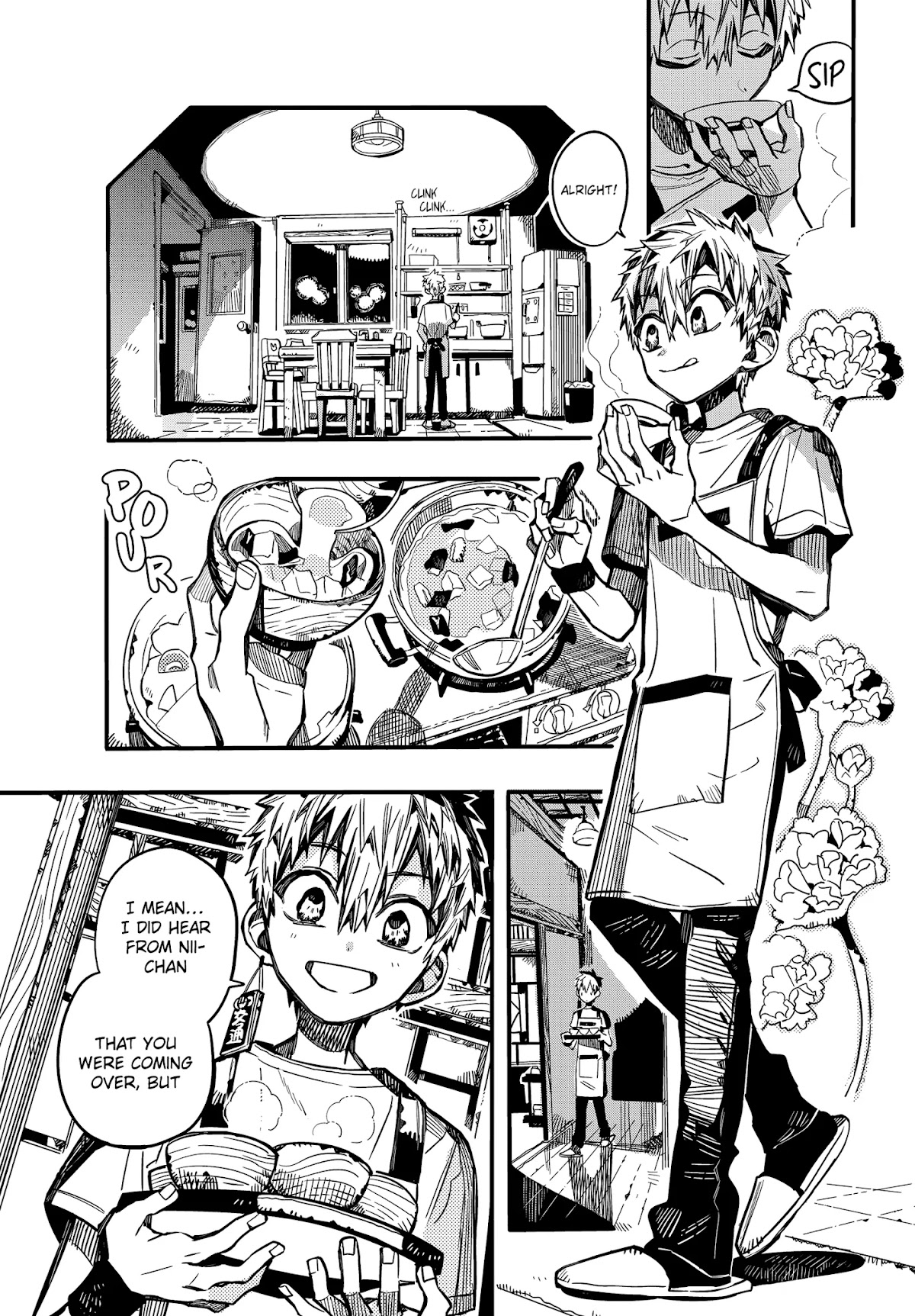 Jibaku Shounen Hanako-kun Chapter 73 page 4 - Chapter 73: At the Minamoto House