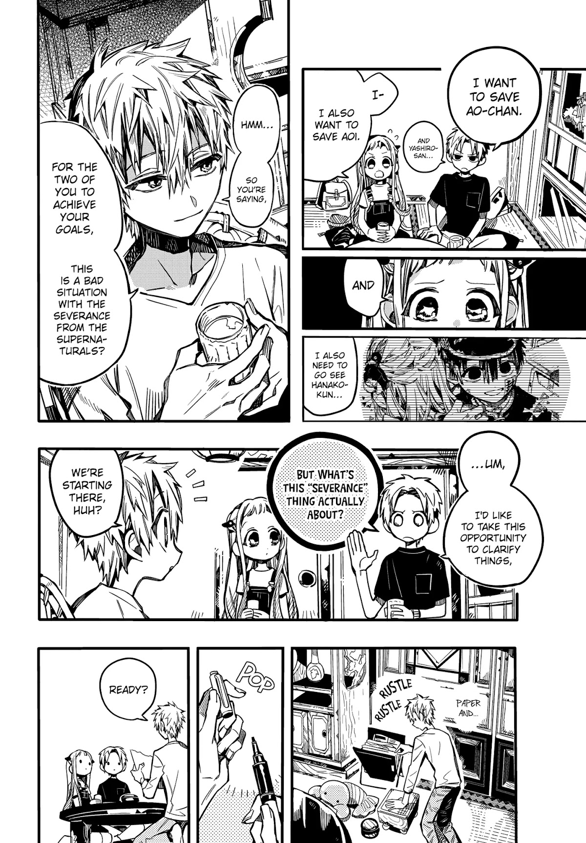 Jibaku Shounen Hanako-kun Chapter 73 page 9 - Chapter 73: At the Minamoto House