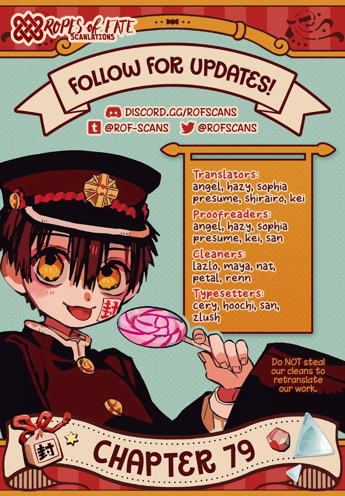 Jibaku Shounen Hanako-kun Chapter 79 page 1 - Chapter 79: The Red House (Part 4)