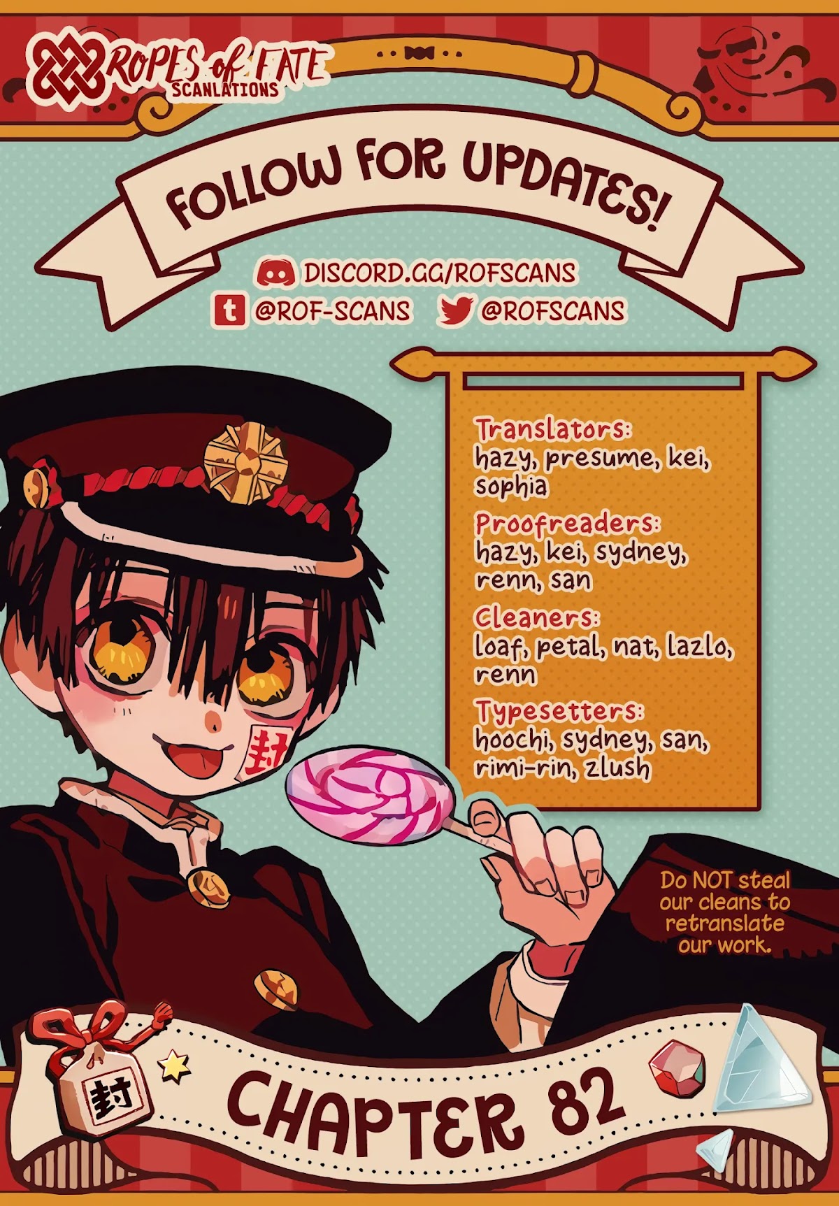 Jibaku Shounen Hanako-kun Chapter 82 page 1 - Chapter 82: The Red House (Part 7)