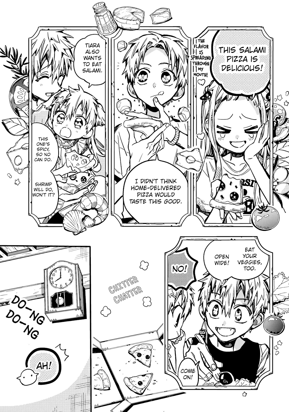 Jibaku Shounen Hanako-kun Chapter 83 page 18 - Chapter 83: Pizza Party