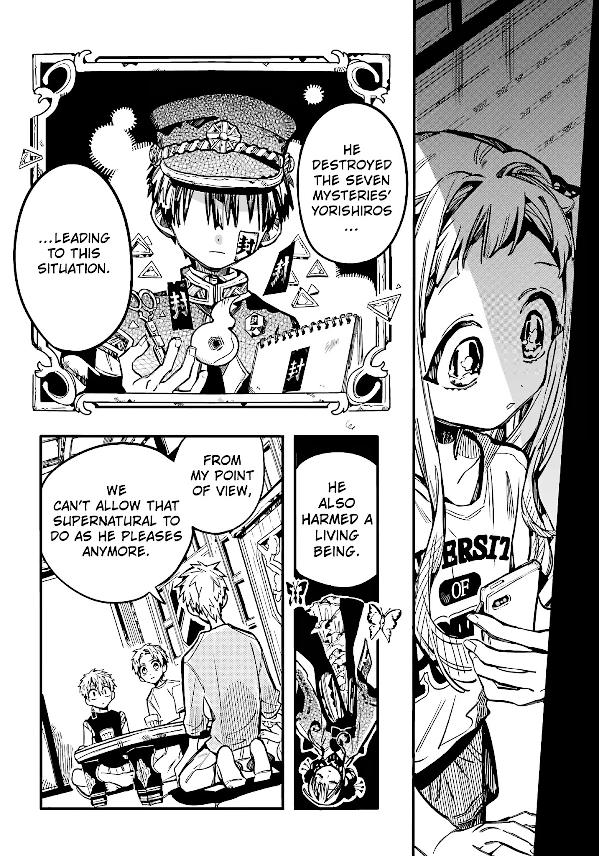 Jibaku Shounen Hanako-kun Chapter 83 page 21 - Chapter 83: Pizza Party