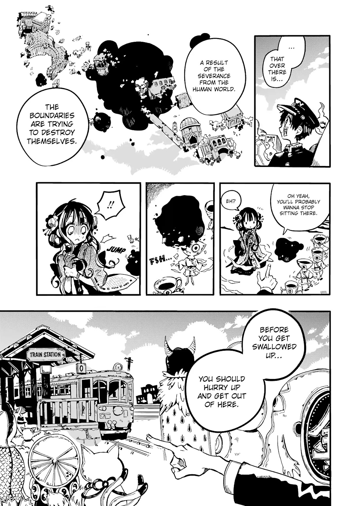 Jibaku Shounen Hanako-kun Chapter 84 page 15 - Chapter 84: To the Far Shore