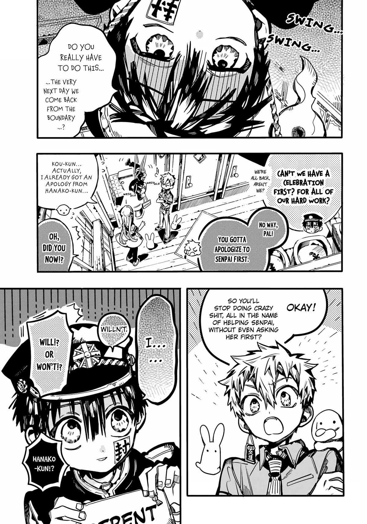 Jibaku Shounen Hanako-kun Chapter 96 page 4 - Chapter 96: Fireworks Party