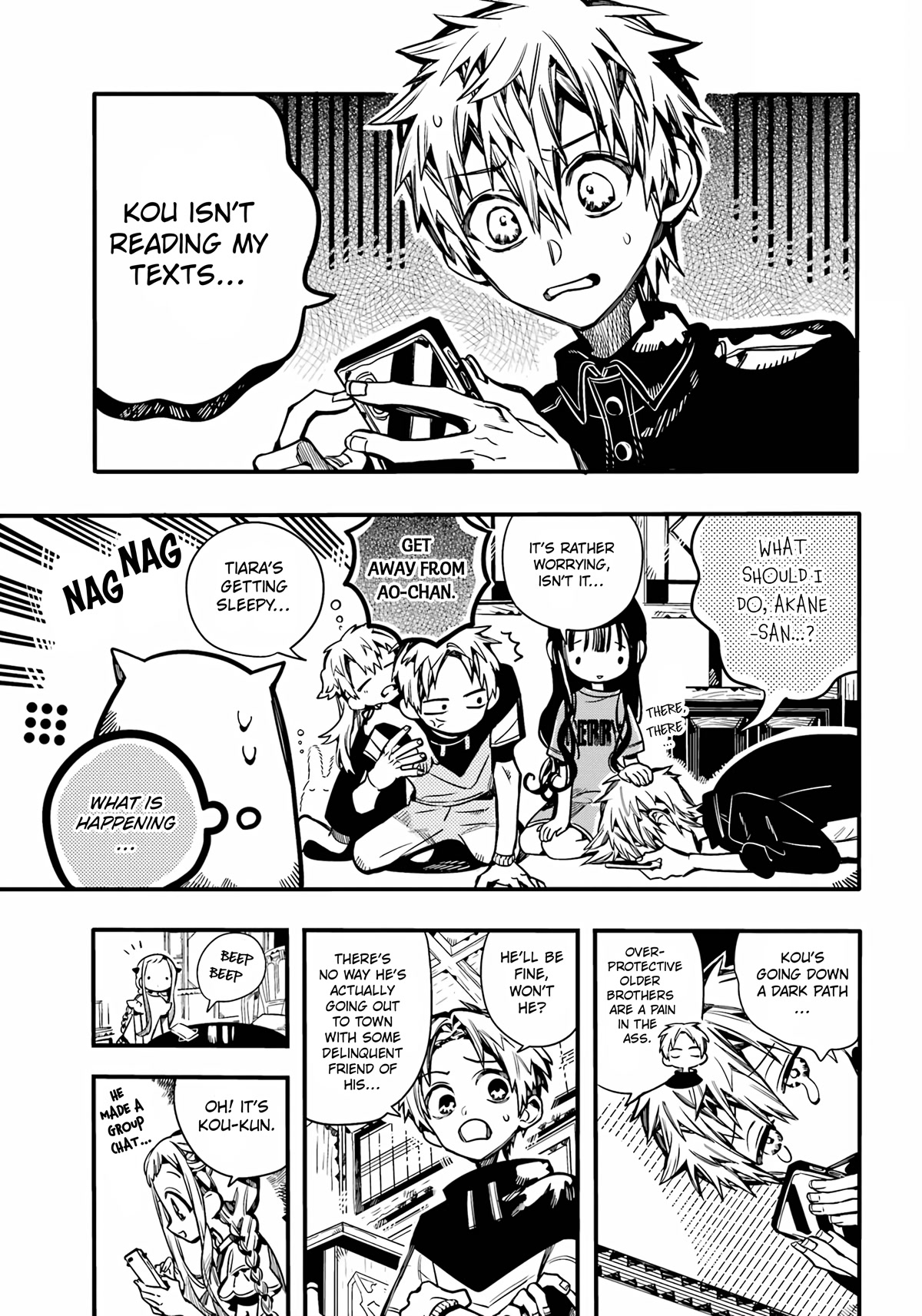 Jibaku Shounen Hanako-kun Chapter 98 page 12 - Chapter 98: Night Out (Part 1)