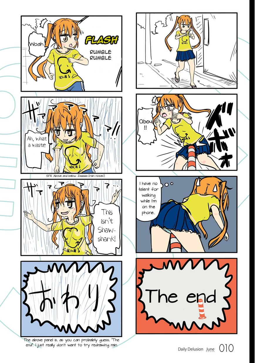 Jibun ga Twintail no Kawaii Onnanoko da to Omoikonde, Kyou no Dekigoto wo 4koma ni Suru Chapter 1 page 12 - Chapter 1 : June's Twintails