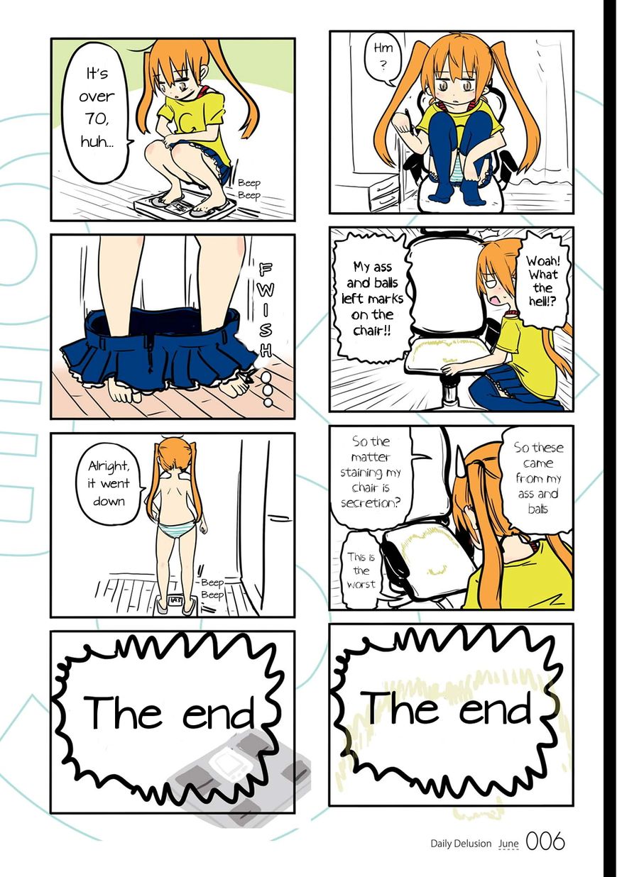 Jibun ga Twintail no Kawaii Onnanoko da to Omoikonde, Kyou no Dekigoto wo 4koma ni Suru Chapter 1 page 8 - Chapter 1 : June's Twintails