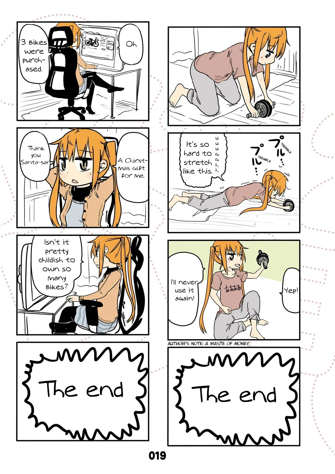 Jibun ga Twintail no Kawaii Onnanoko da to Omoikonde, Kyou no Dekigoto wo 4koma ni Suru Chapter 12 page 5 - Chapter 12: December's Twintails
