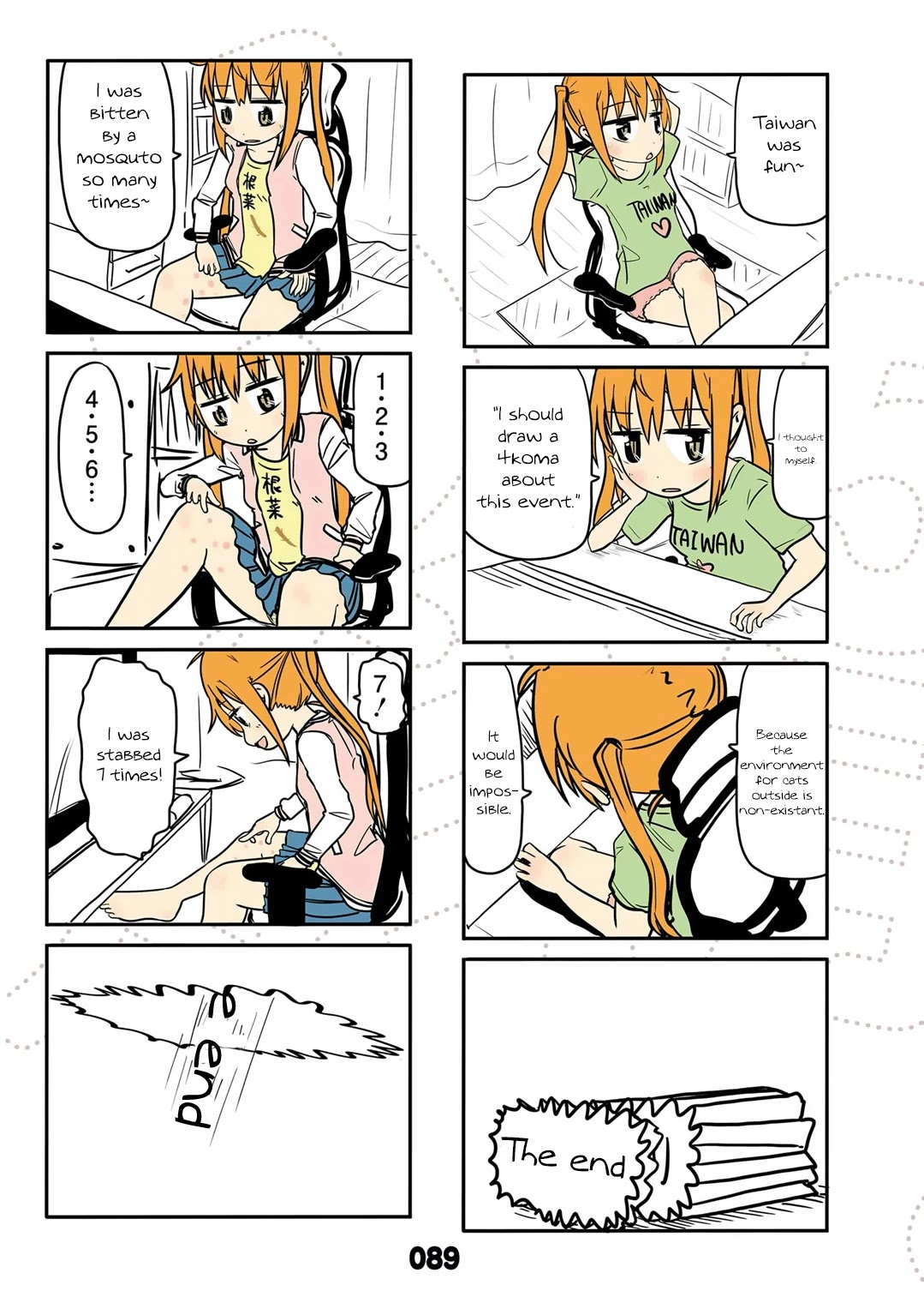 Jibun ga Twintail no Kawaii Onnanoko da to Omoikonde, Kyou no Dekigoto wo 4koma ni Suru Chapter 17 page 5 - Chapter 17: April's Twintails
