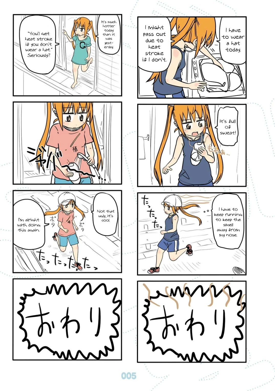 Jibun ga Twintail no Kawaii Onnanoko da to Omoikonde, Kyou no Dekigoto wo 4koma ni Suru Chapter 19 page 6 - Chapter 19: Summer Twintails