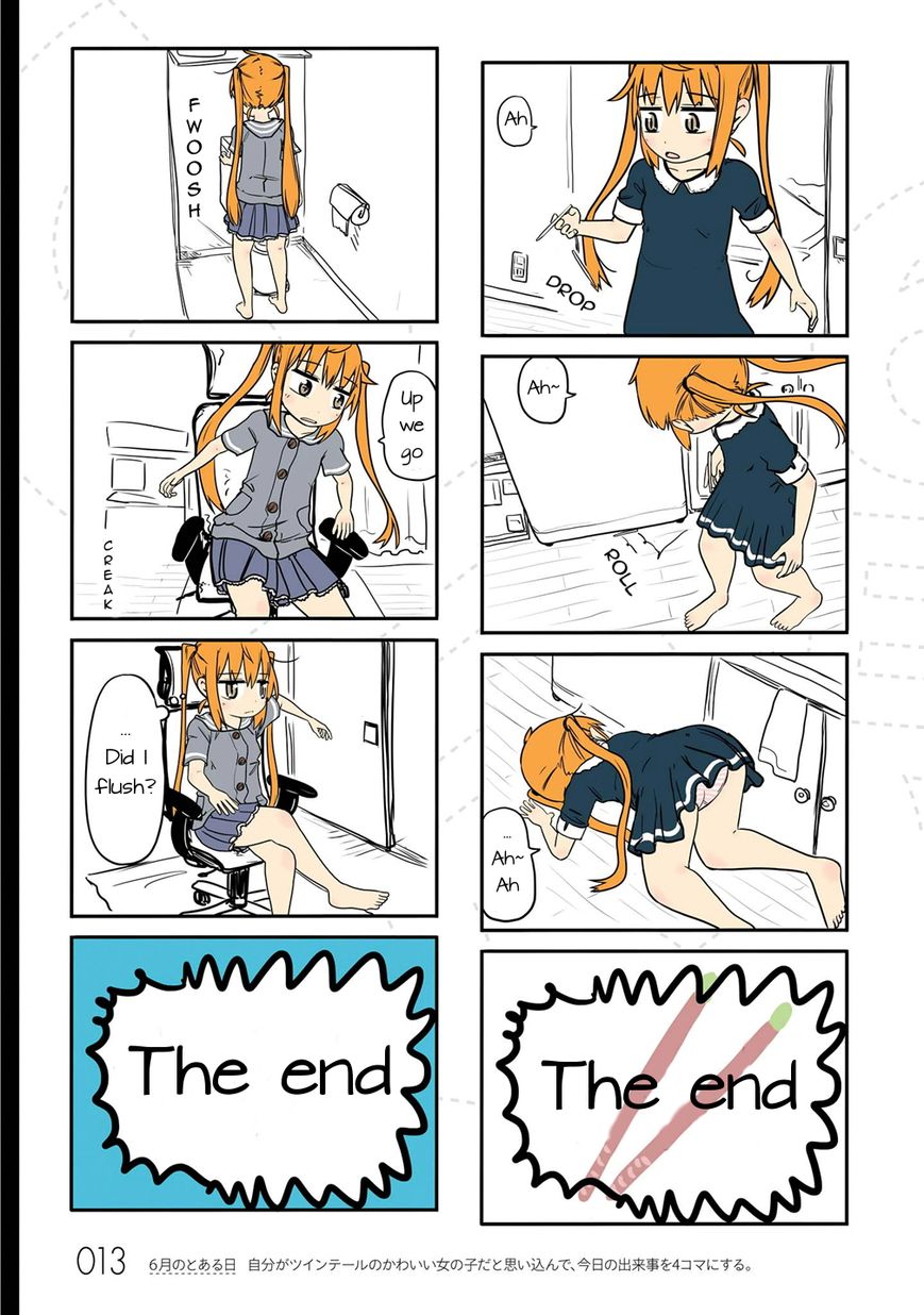 Jibun ga Twintail no Kawaii Onnanoko da to Omoikonde, Kyou no Dekigoto wo 4koma ni Suru Chapter 2 page 2 - Chapter 2 : A Certain Day in June + Character Introduction