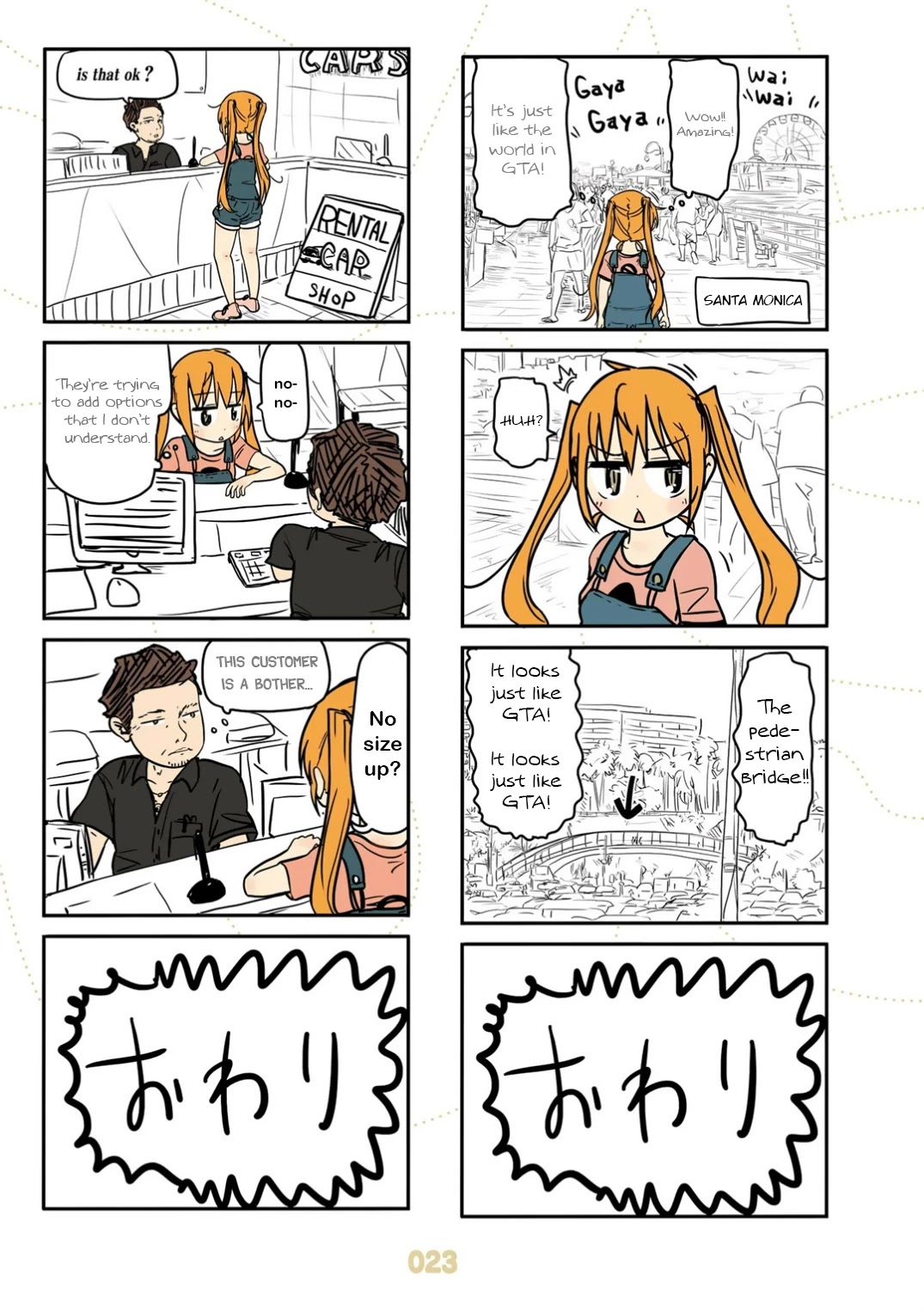 Jibun ga Twintail no Kawaii Onnanoko da to Omoikonde, Kyou no Dekigoto wo 4koma ni Suru Chapter 20 page 3 - Chapter 20: Autumn Twintails