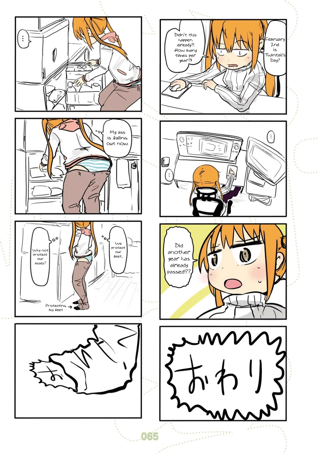 Jibun ga Twintail no Kawaii Onnanoko da to Omoikonde, Kyou no Dekigoto wo 4koma ni Suru Chapter 22 page 18 - Chapter 22: Winter Twintails
