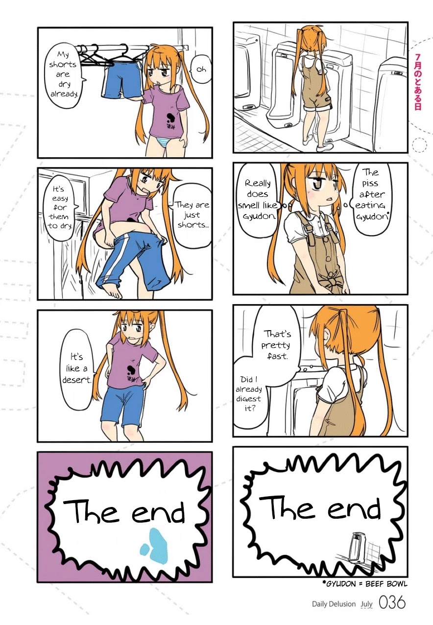 Jibun ga Twintail no Kawaii Onnanoko da to Omoikonde, Kyou no Dekigoto wo 4koma ni Suru Chapter 4 page 1 - Chapter 4: A Certain Day in July