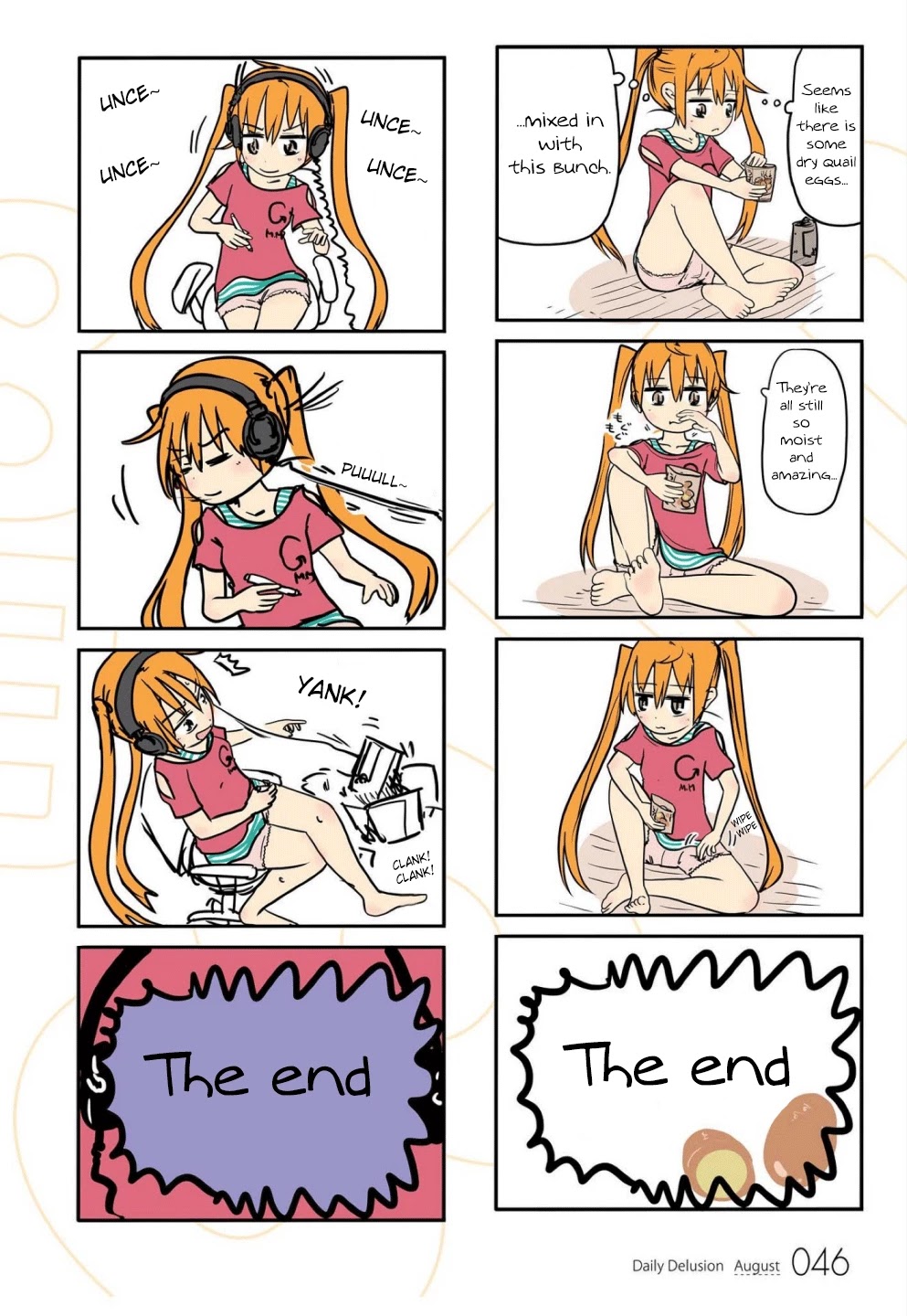 Jibun ga Twintail no Kawaii Onnanoko da to Omoikonde, Kyou no Dekigoto wo 4koma ni Suru Chapter 5 page 2 - Chapter 5: August's Twintails