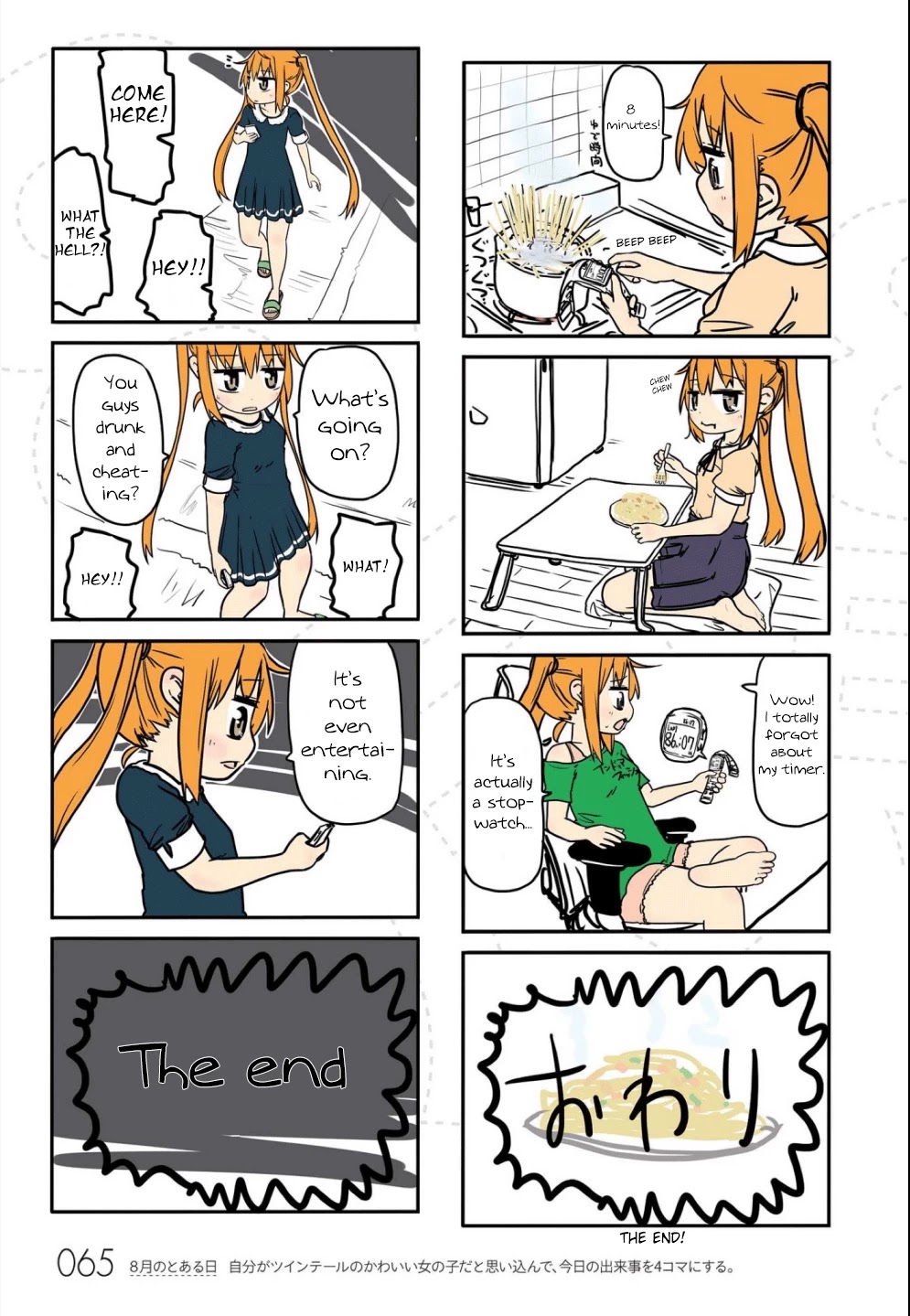Jibun ga Twintail no Kawaii Onnanoko da to Omoikonde, Kyou no Dekigoto wo 4koma ni Suru Chapter 6 page 6 - Chapter 6: A Certain Day in August