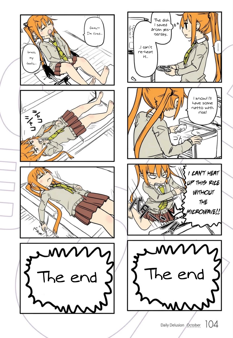 Jibun ga Twintail no Kawaii Onnanoko da to Omoikonde, Kyou no Dekigoto wo 4koma ni Suru Chapter 9 page 12 - Chapter 9: October's Twintails