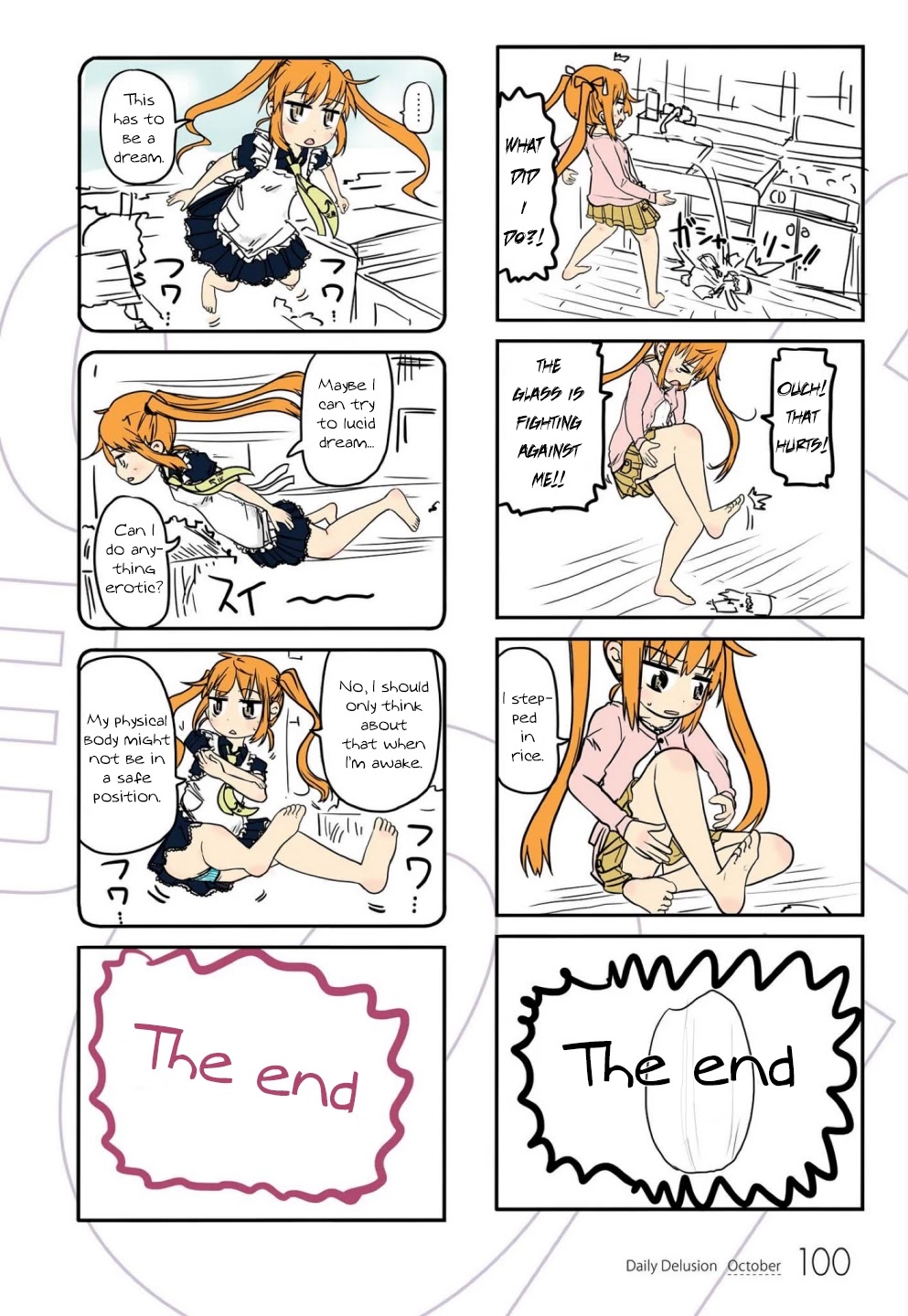 Jibun ga Twintail no Kawaii Onnanoko da to Omoikonde, Kyou no Dekigoto wo 4koma ni Suru Chapter 9 page 8 - Chapter 9: October's Twintails