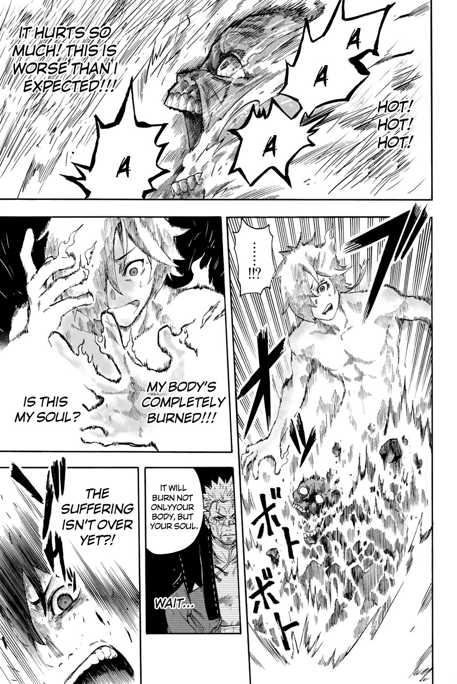 Jigoku no Gouka de Yaka re Tsuzuketa Shounen. Saikyou no Honou Tsukai to Natte Fukkatsu Suru. Chapter 1.1 page 15 - Chapter 1.1